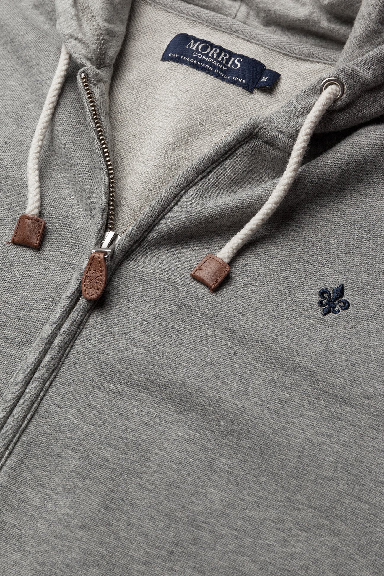 Morris - Morris Zip Hood - grey - 2