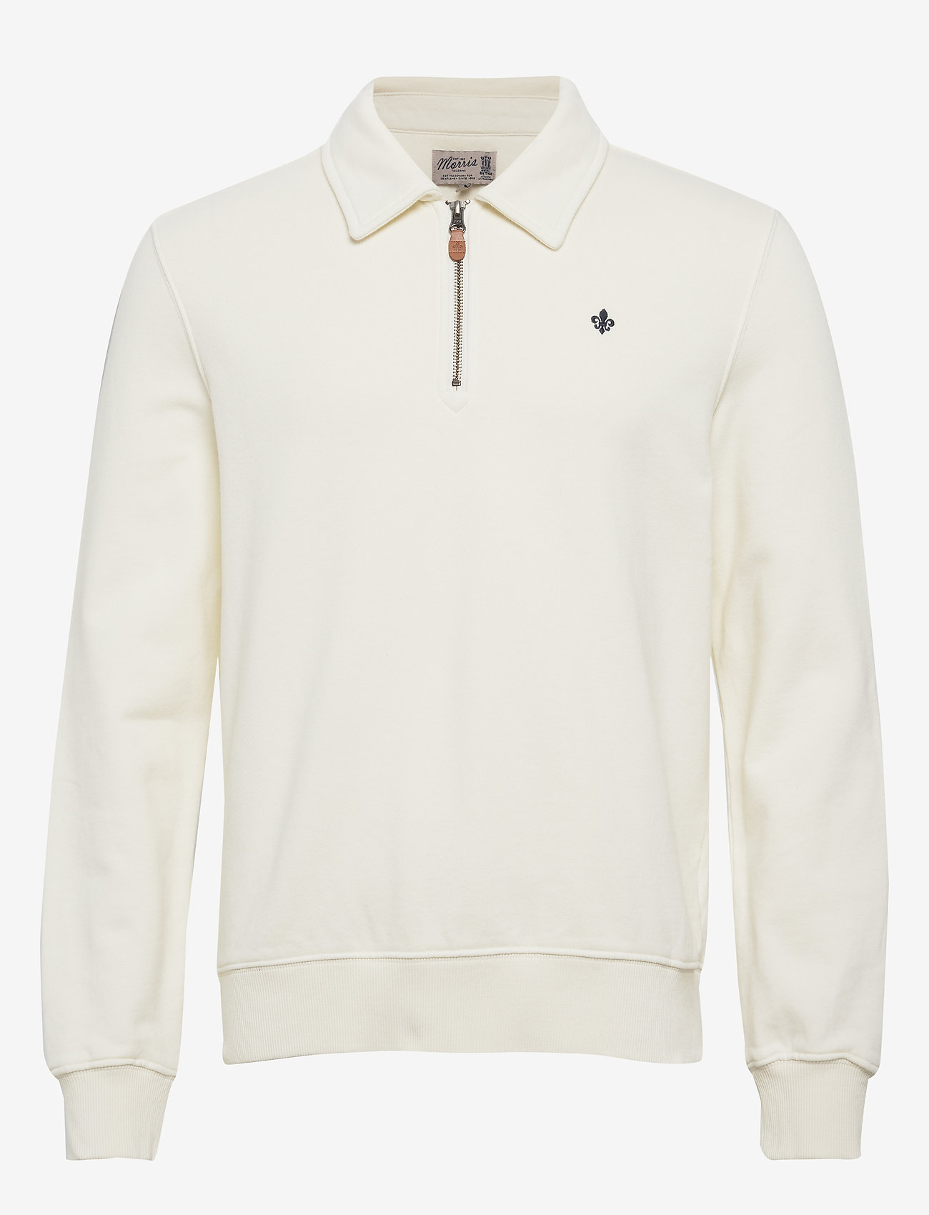 Morris - Belmondo Half-zip Sweatshirt - off white - 0