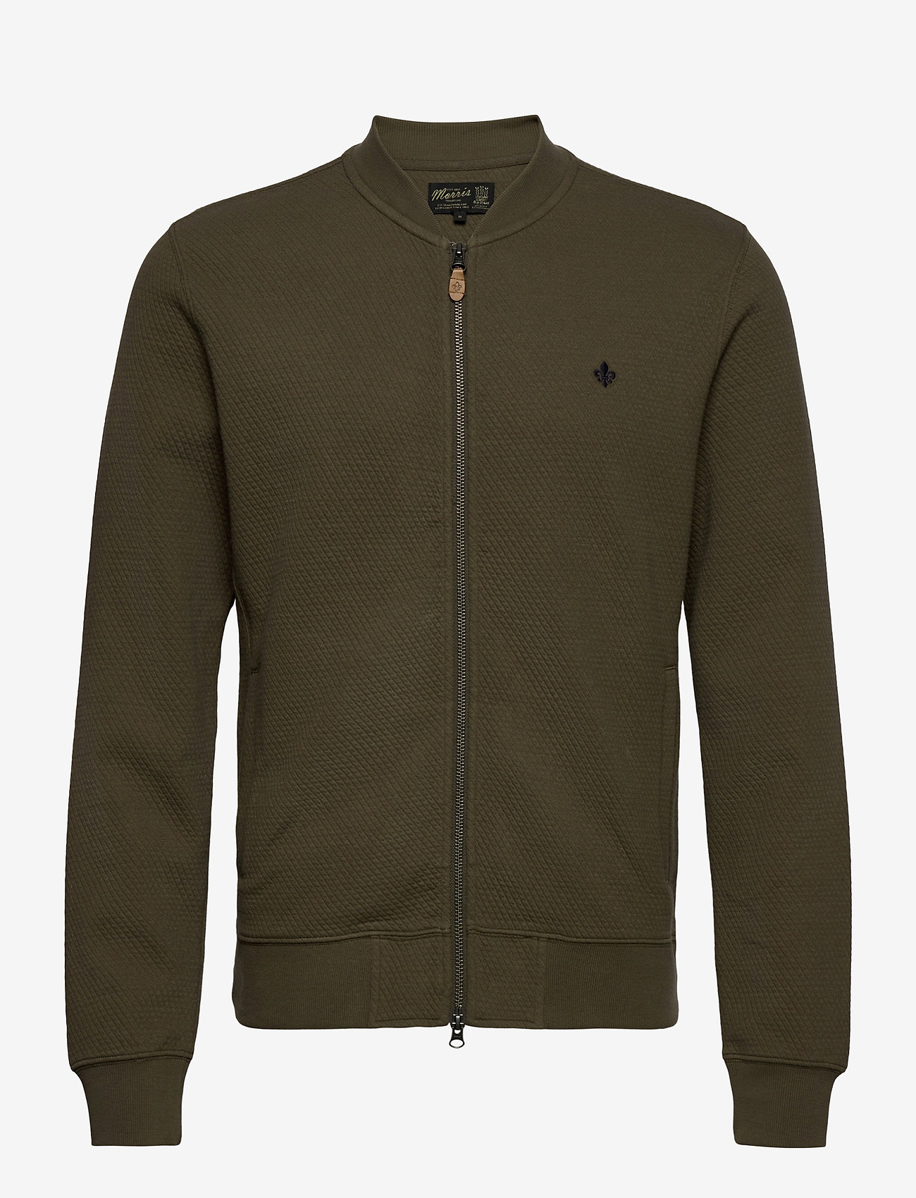 Morris - Redford Zip Cardigan - olive - 0