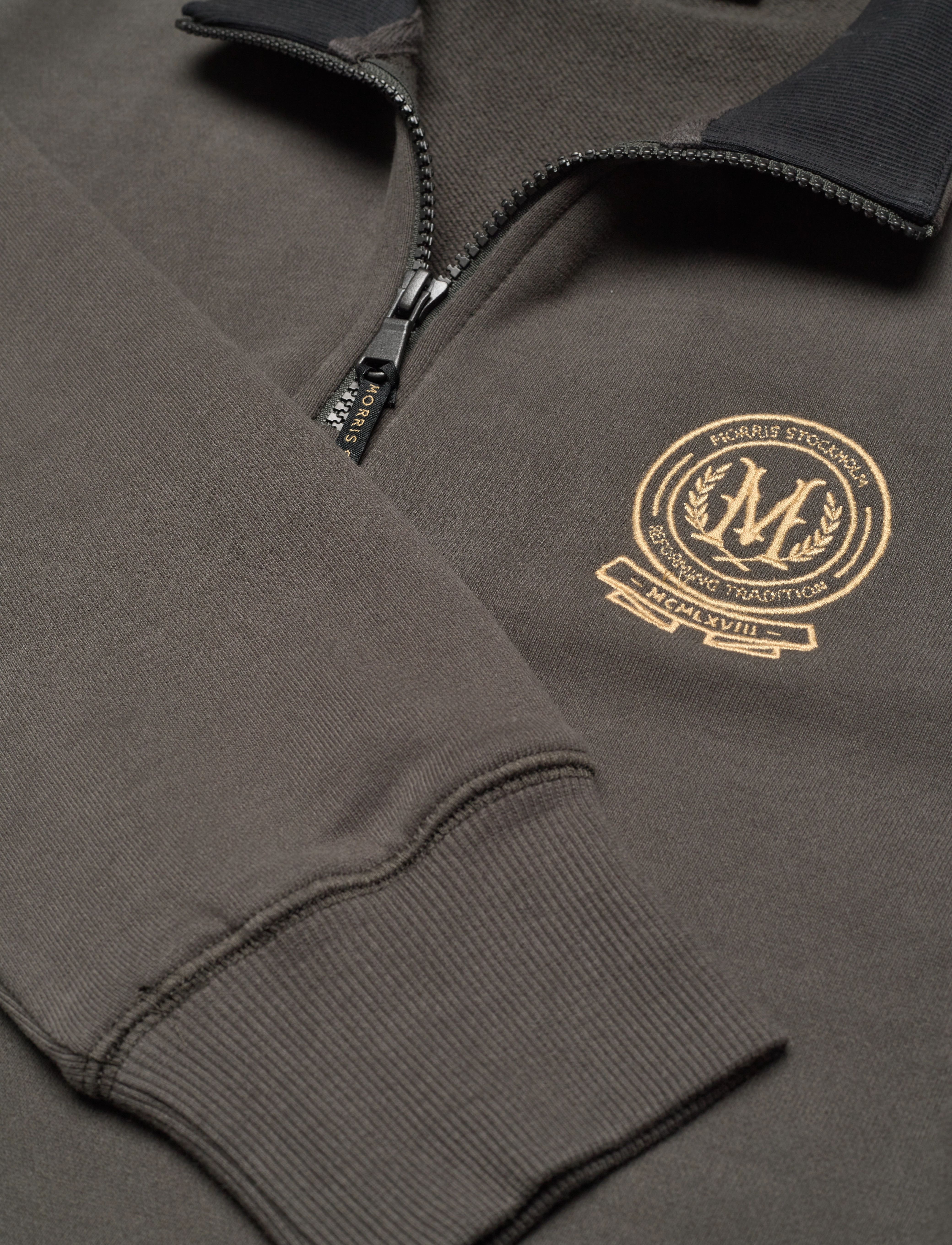 Morris - Dante Half Zip - olive - 2