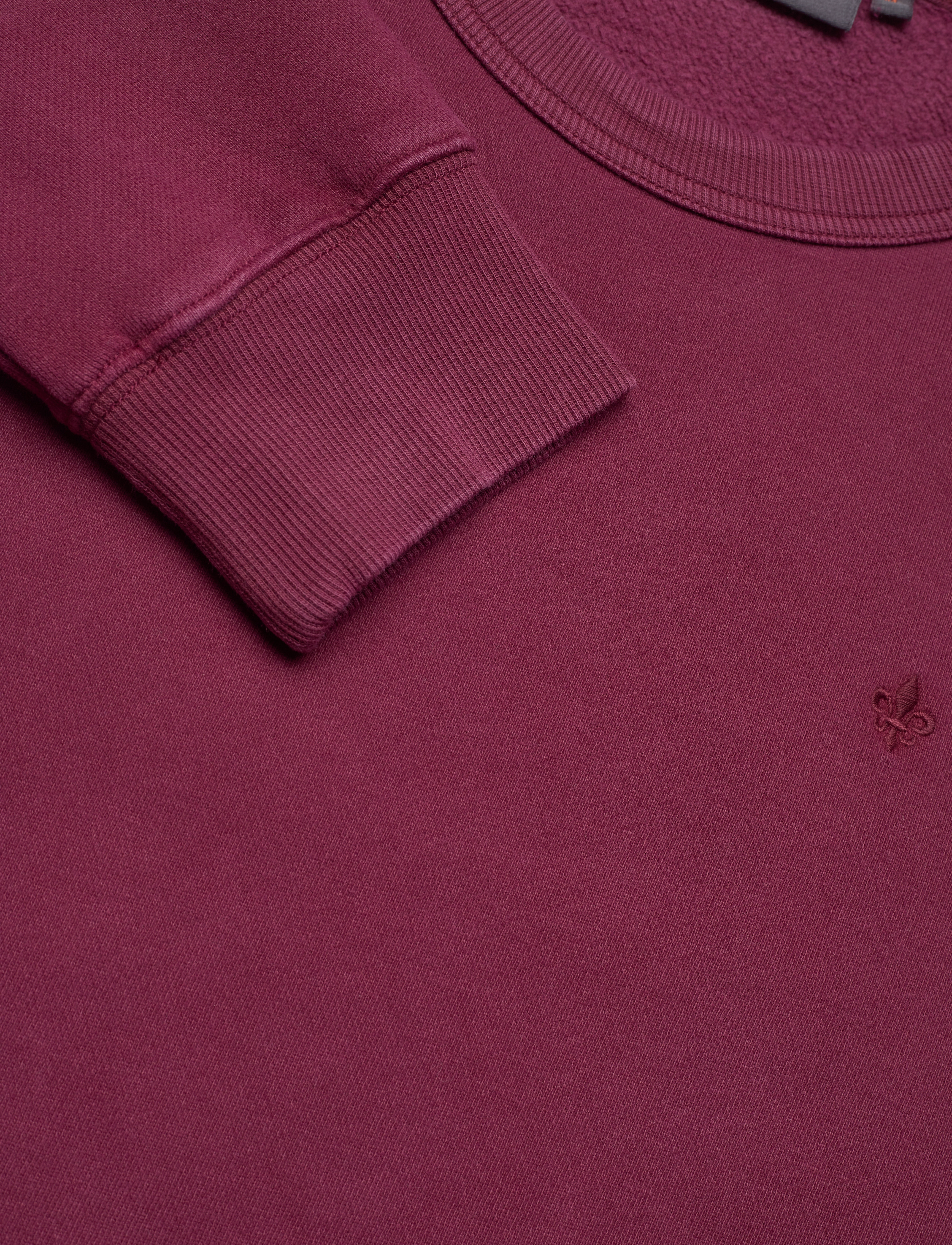 Morris - Brandon Lily Washed Sweatshirt - nach anlass kaufen - wine red - 2