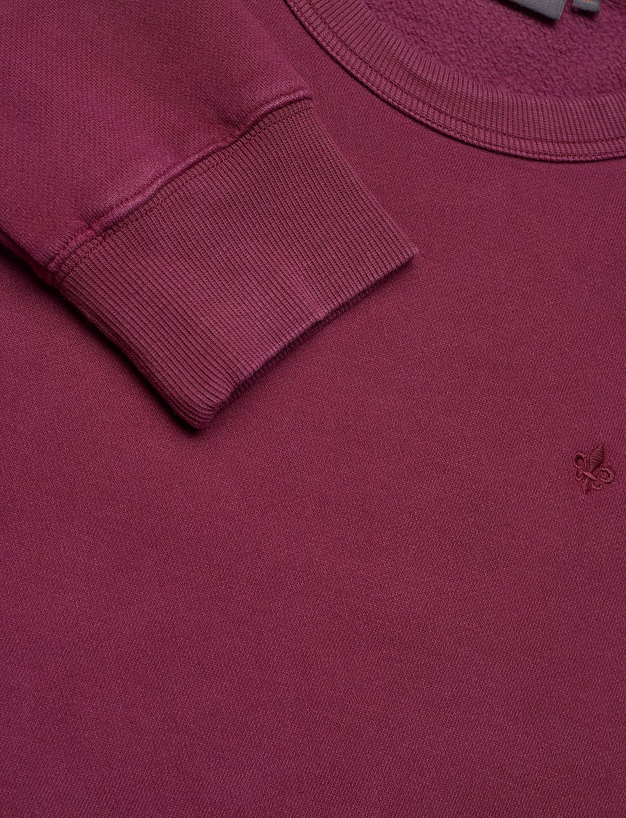 Morris - Brandon Lily Washed Sweatshirt - nach anlass kaufen - wine red - 2