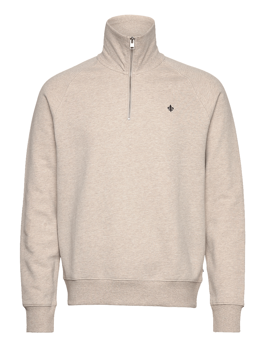 Morris - Maryon Half Zip Sweatshirt - sweatshirts - khaki - 1