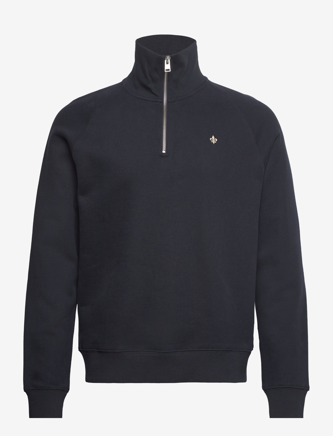 Morris - Maryon Half Zip Sweatshirt - sweatshirts - old blue - 0