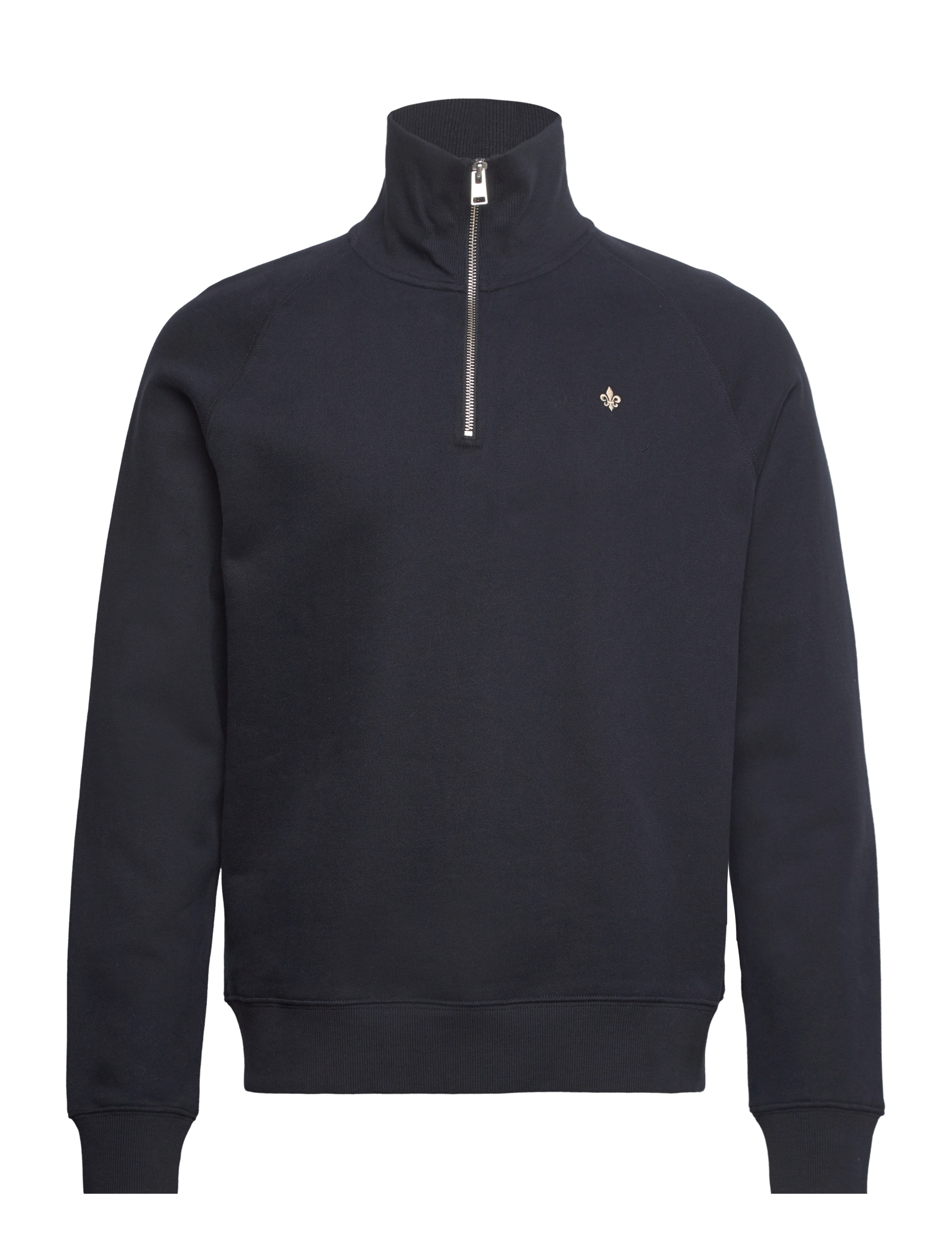 Morris Maryon Half Zip Sweatshirt - Sweatshirts - OLD BLUE / navy