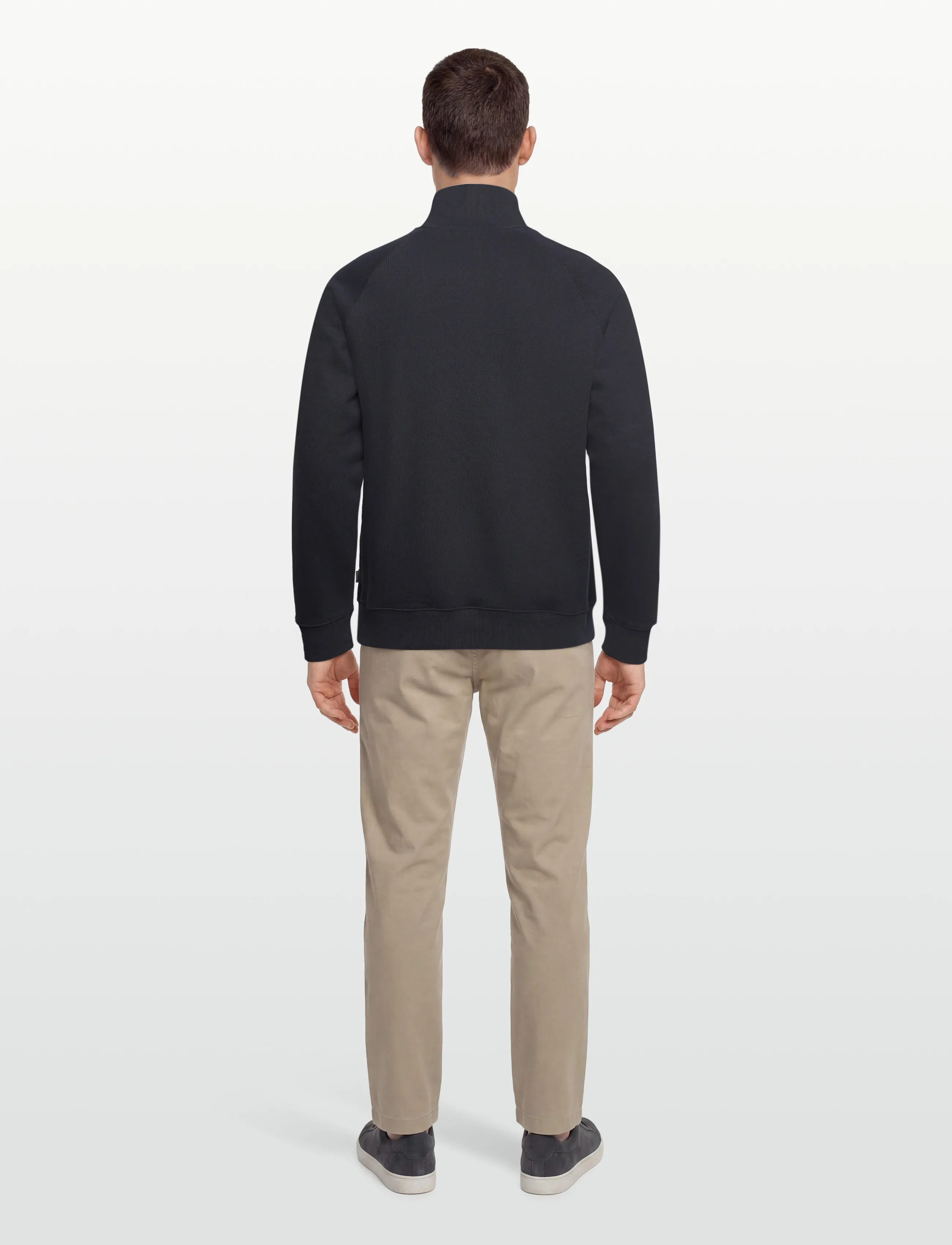 Morris - Maryon Half Zip Sweatshirt - sweatshirts - old blue - 4