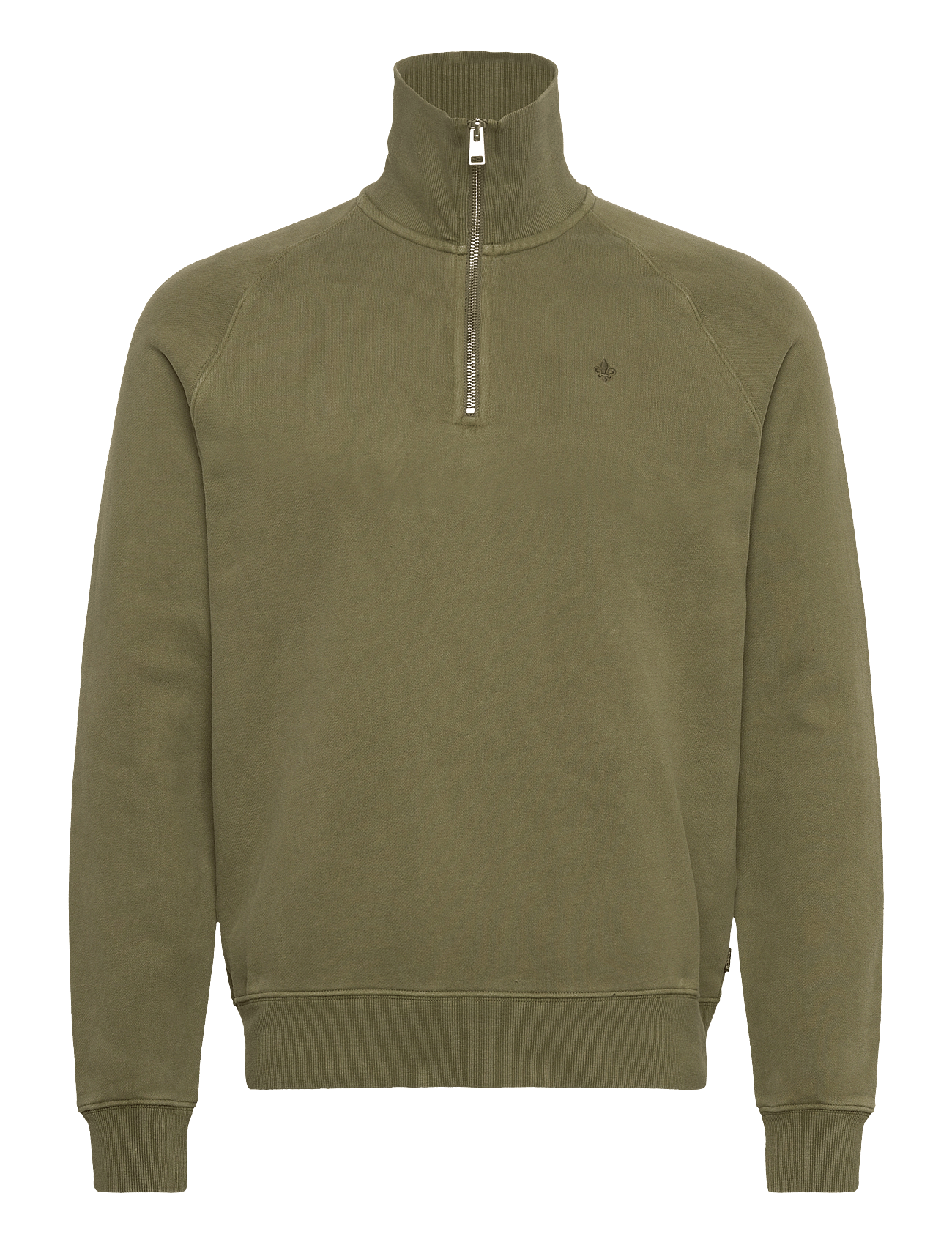 Morris | Maryon Half Zip Washed Sweatshirt | S