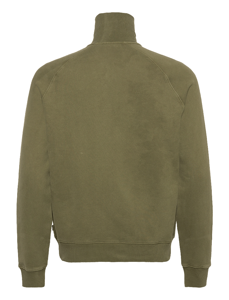 Morris - Maryon Half Zip Washed Sweatshirt - nach anlass kaufen - olive - 1