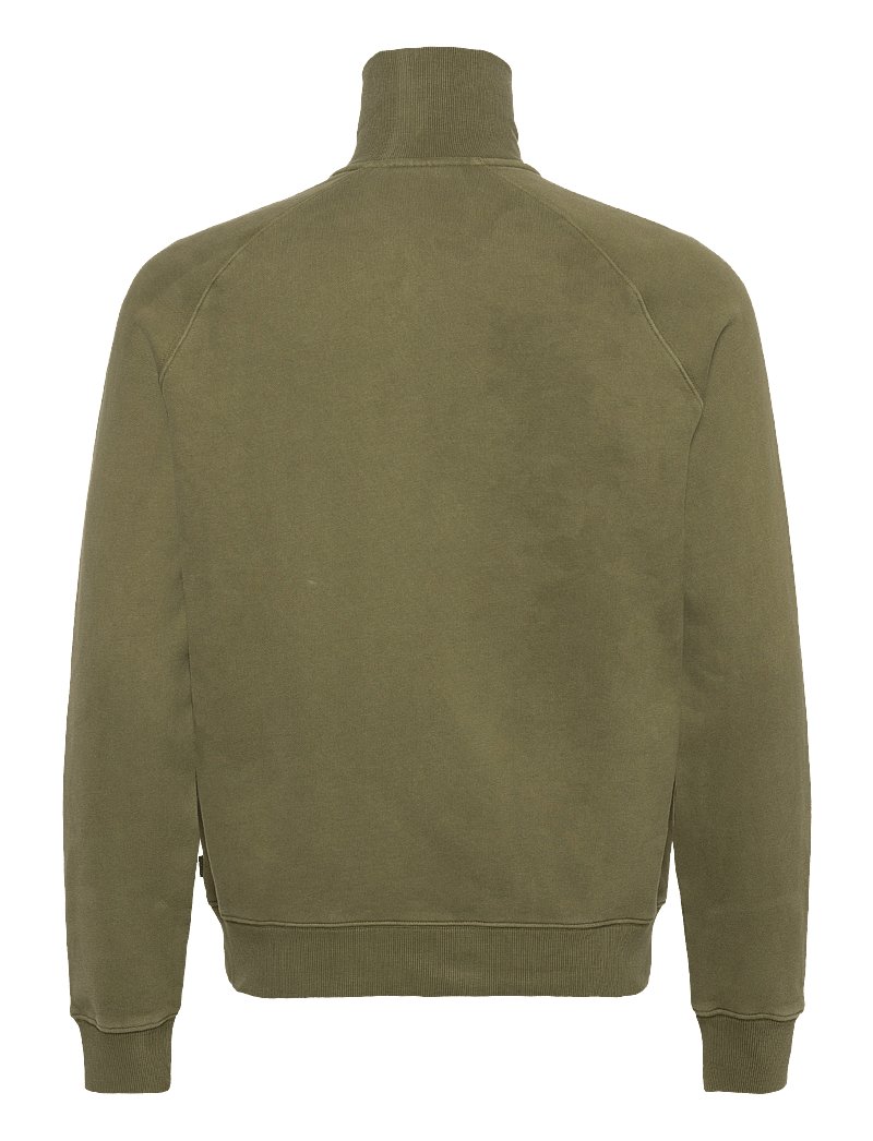 Morris - Maryon Half Zip Washed Sweatshirt - osta olukorra järgi - olive - 1