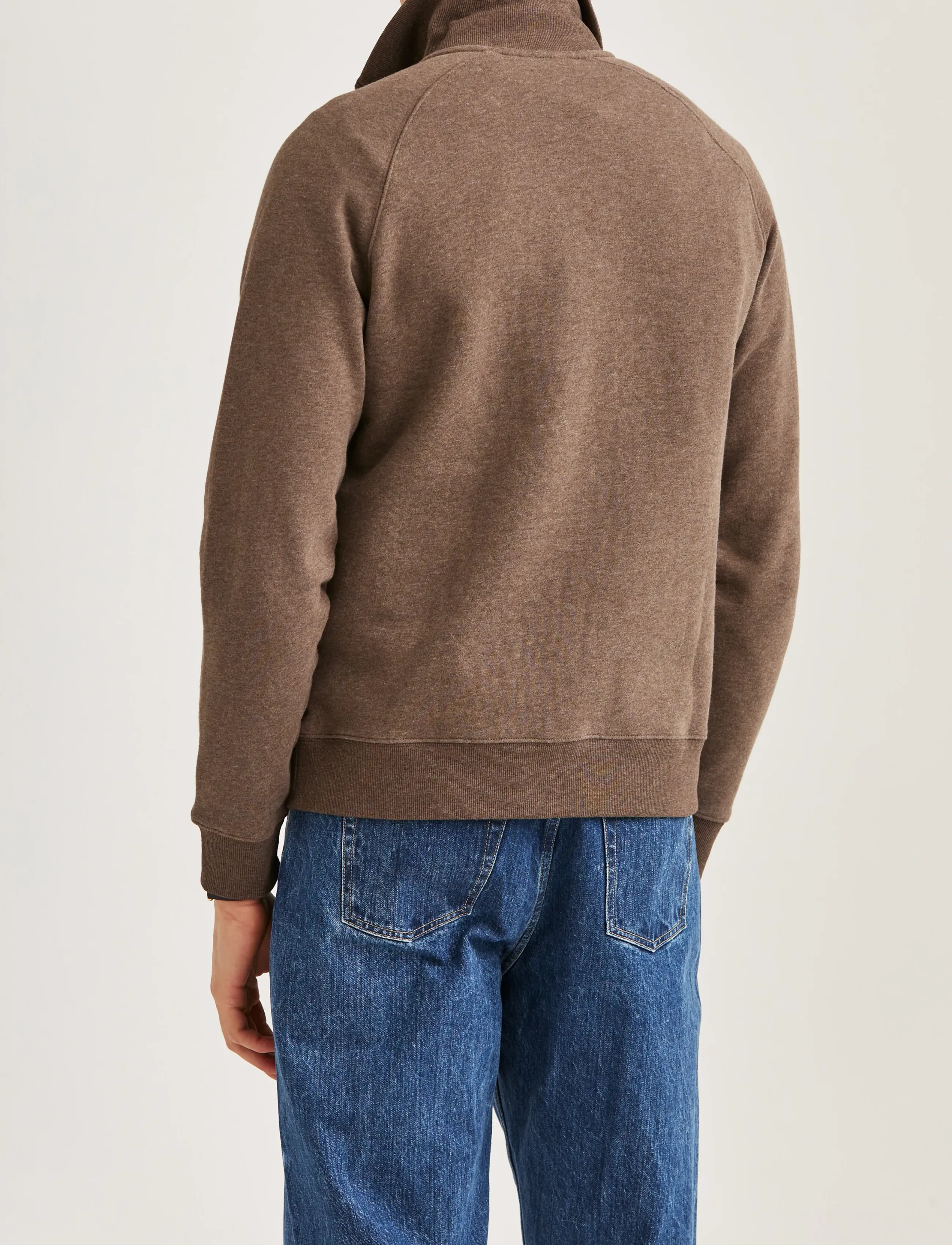 Morris - Maryon Half Zip Sweatshirt - sweatshirts - brown - 5