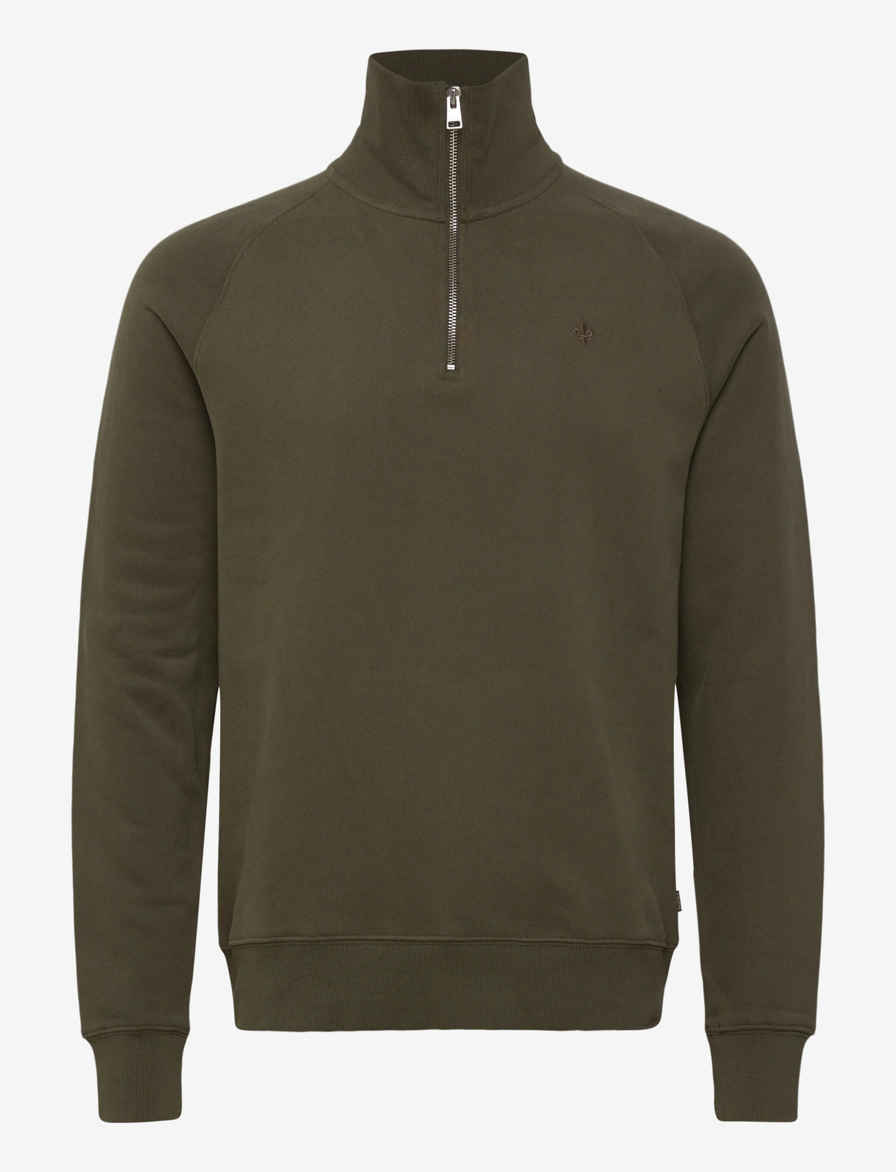 Morris - Maryon Half Zip Sweatshirt - half zip-tröjor - olive - 1