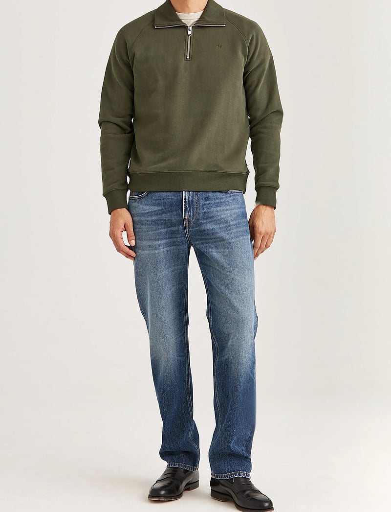 Morris - Maryon Half Zip Sweatshirt - half zip-tröjor - olive - 3