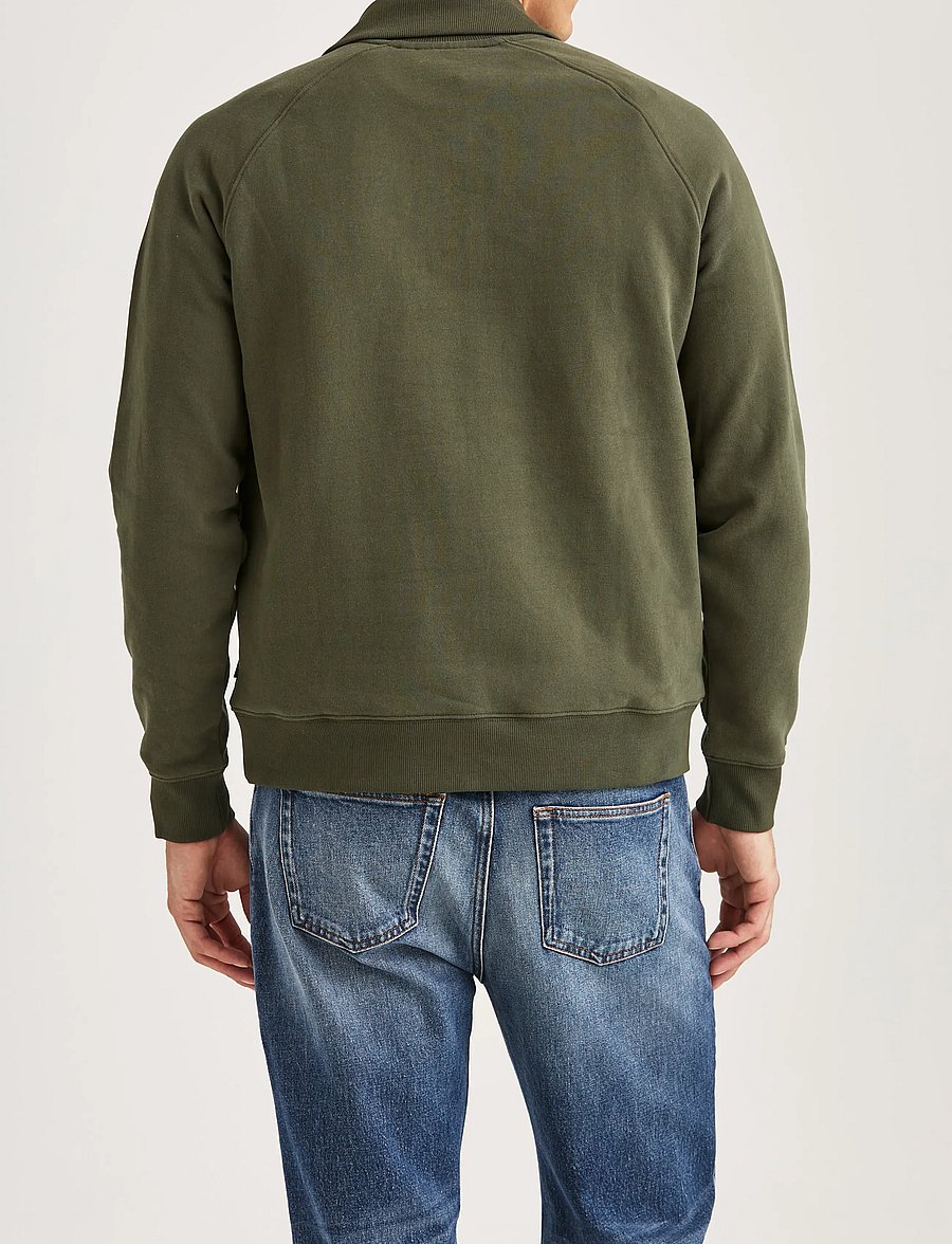 Morris - Maryon Half Zip Sweatshirt - halfzip strik - olive - 4