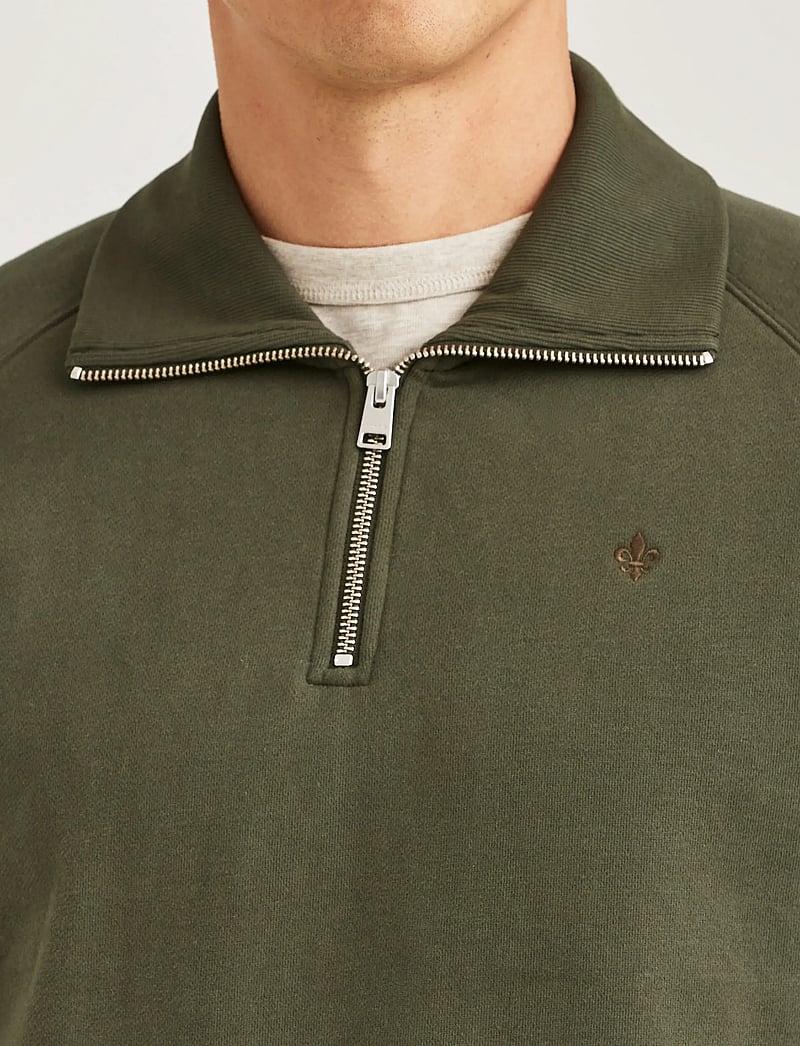 Morris - Maryon Half Zip Sweatshirt - half zip-tröjor - olive - 5