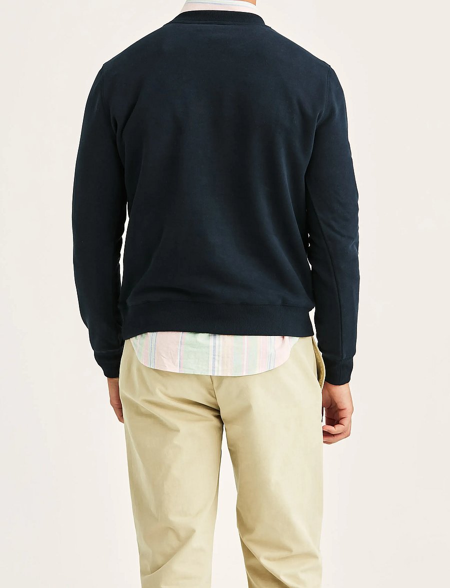 Morris - Brian Logo Crew Neck Sweatshirt - dressipluusid - old blue - 4