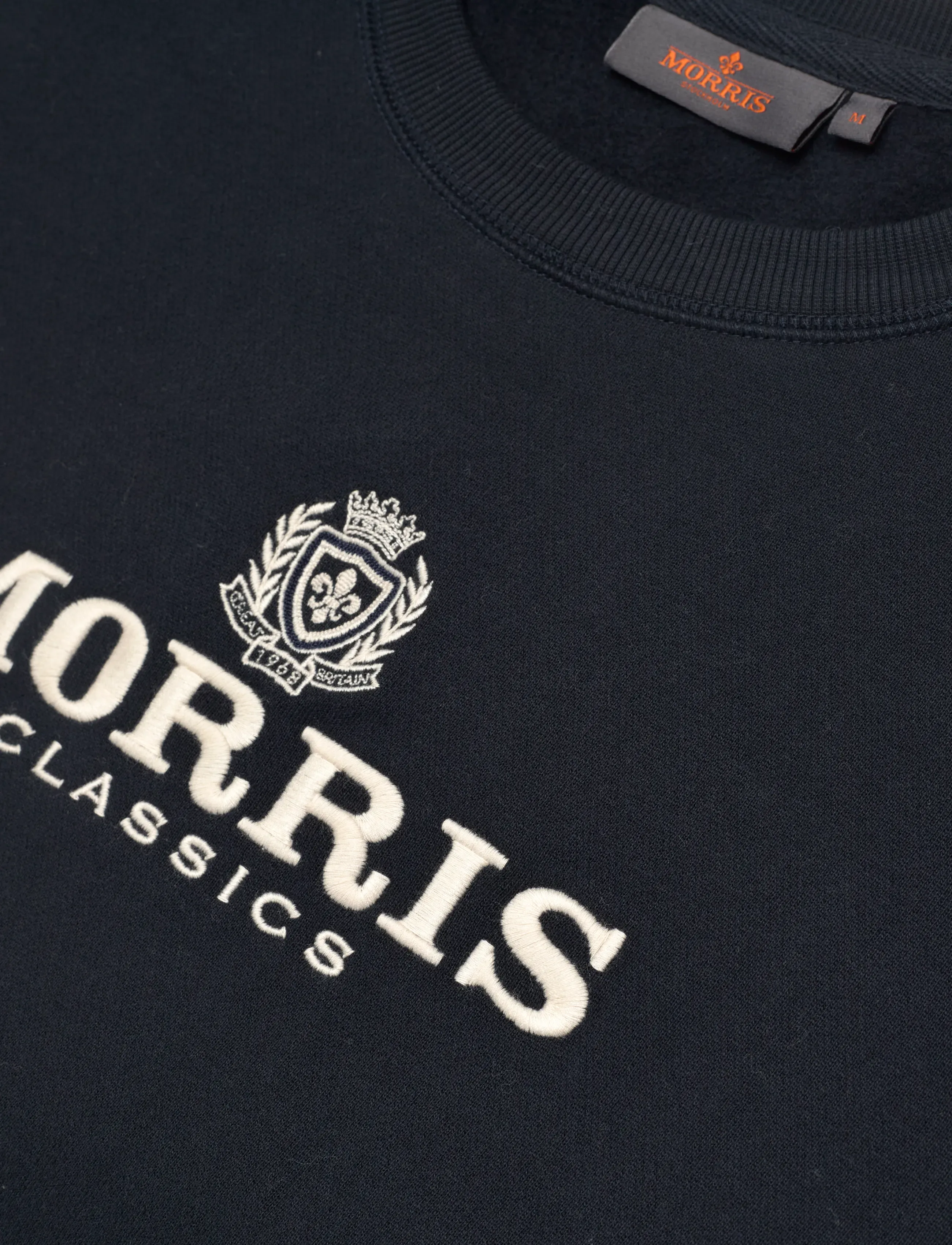 Morris - Brian Logo Crew Neck Sweatshirt - osta olukorra järgi - old blue - 5
