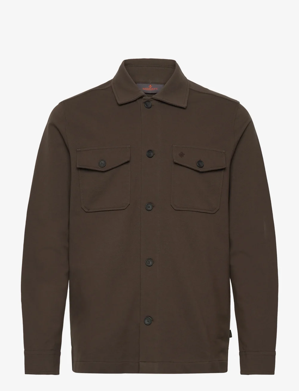 Morris - Andrew Jersey Overshirt - light jackets - brown - 1