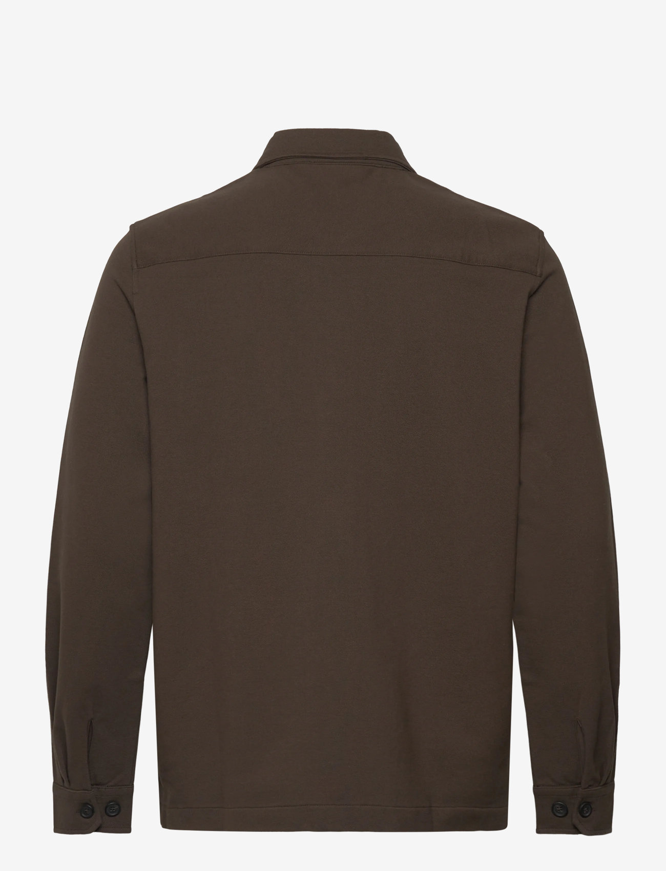Morris - Andrew Jersey Overshirt - vårjackor - brown - 2