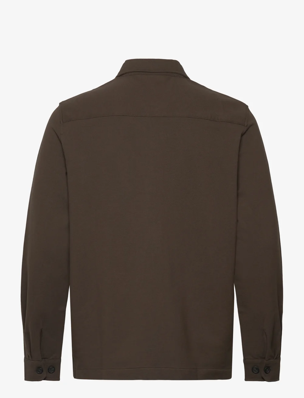 Morris - Andrew Jersey Overshirt - light jackets - brown - 2