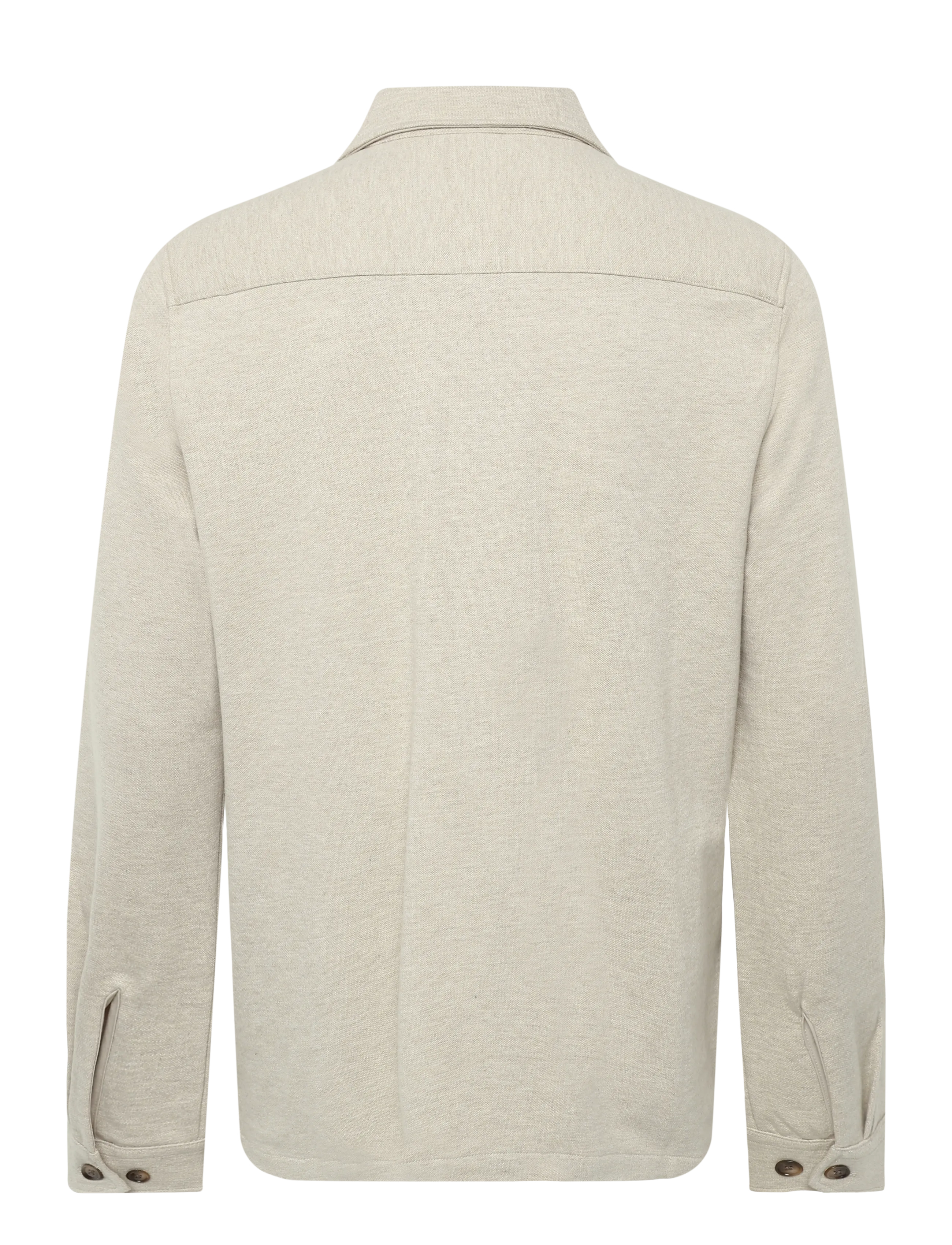 Morris - Andrew Piqué Jersey Overshirt - sügisjoped - khaki - 2
