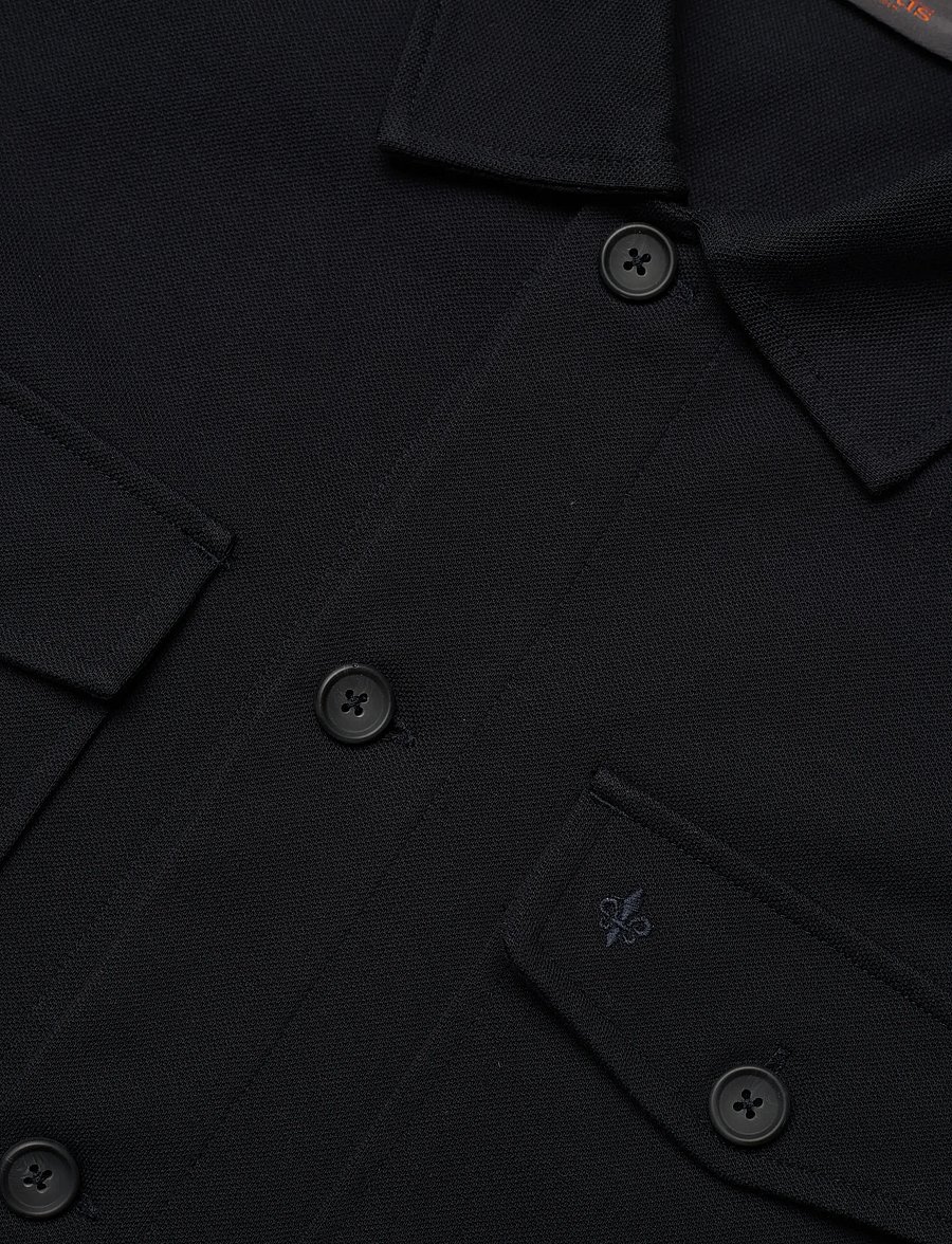 Morris - Andrew Jersey Overshirt - kevadjoped - old blue - 5