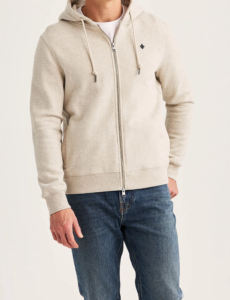 Morris - Brandon Lily Zip Hood - kapuzenpullover - khaki - 0