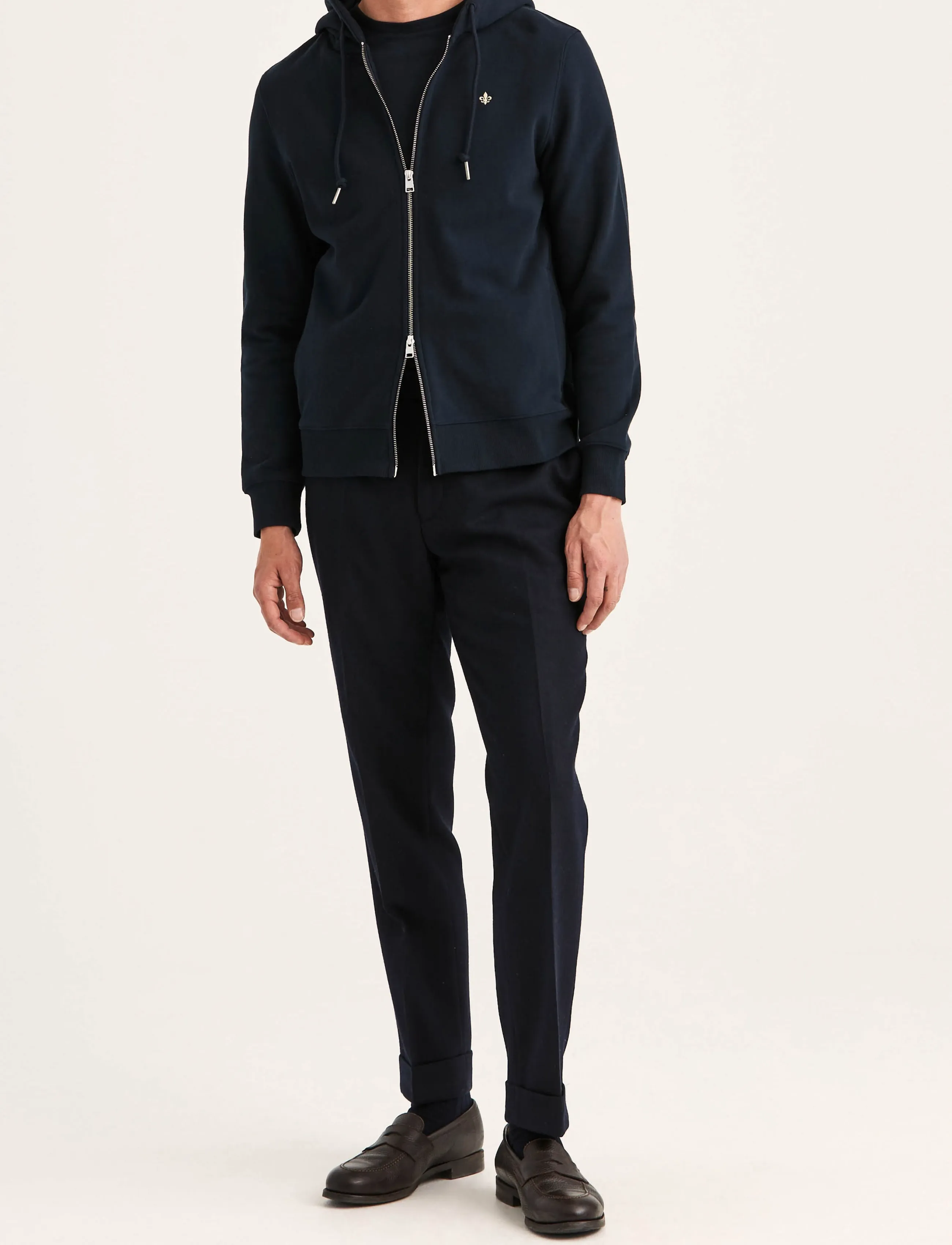 Morris - Brandon Lily Zip Hood - old blue - 3