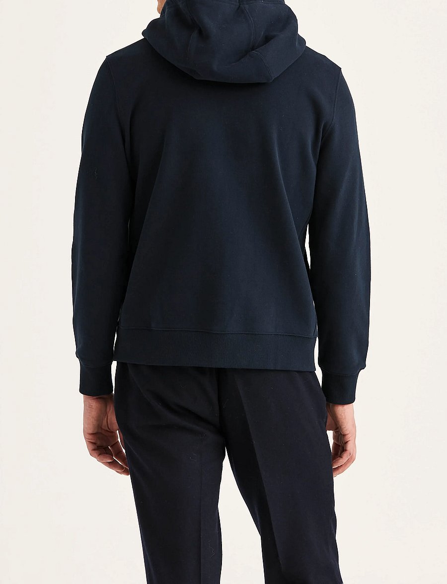 Morris - Brandon Lily Zip Hood - hættetrøjer - old blue - 4