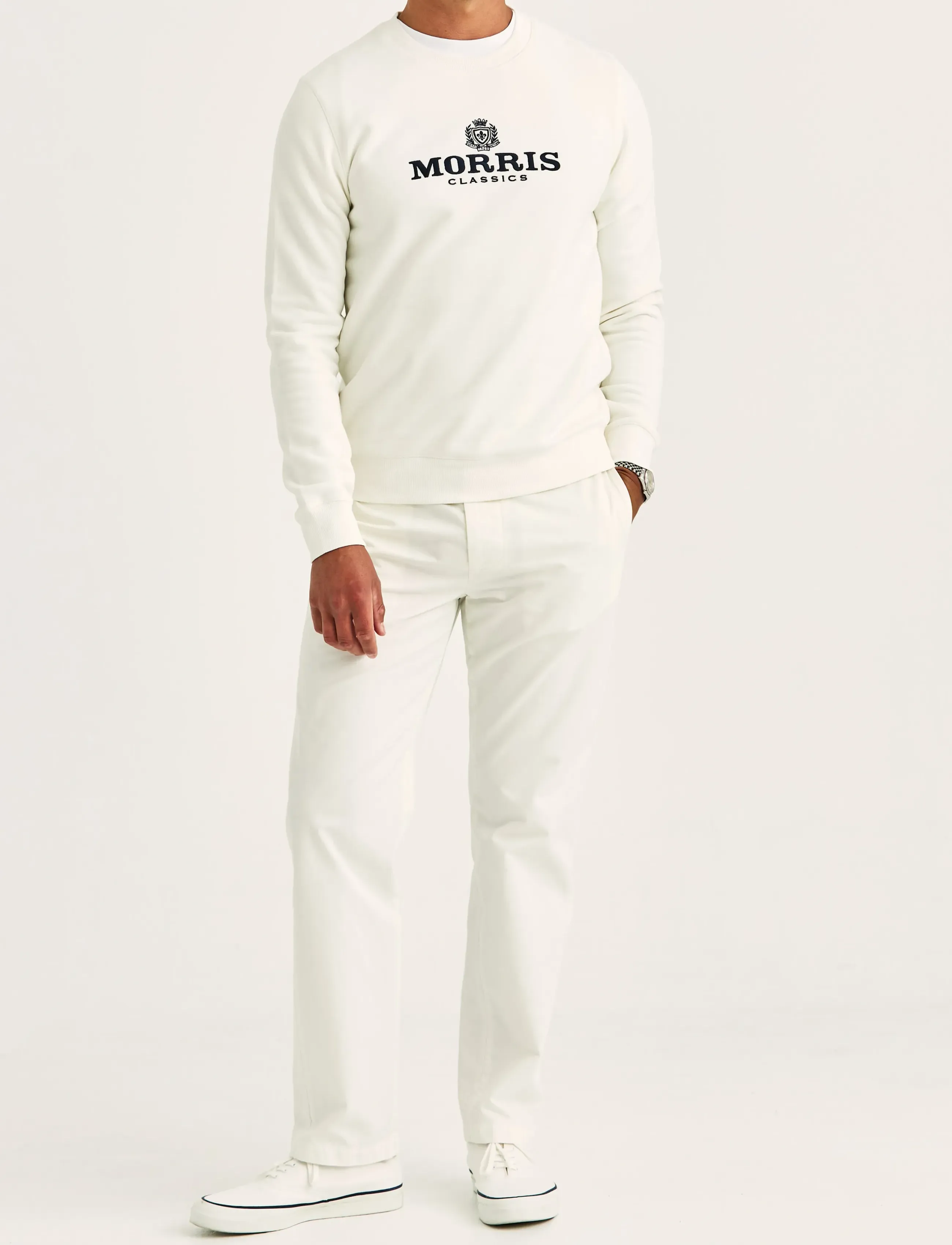 Morris - Brian Sweatshirt - nach anlass kaufen - off white - 3