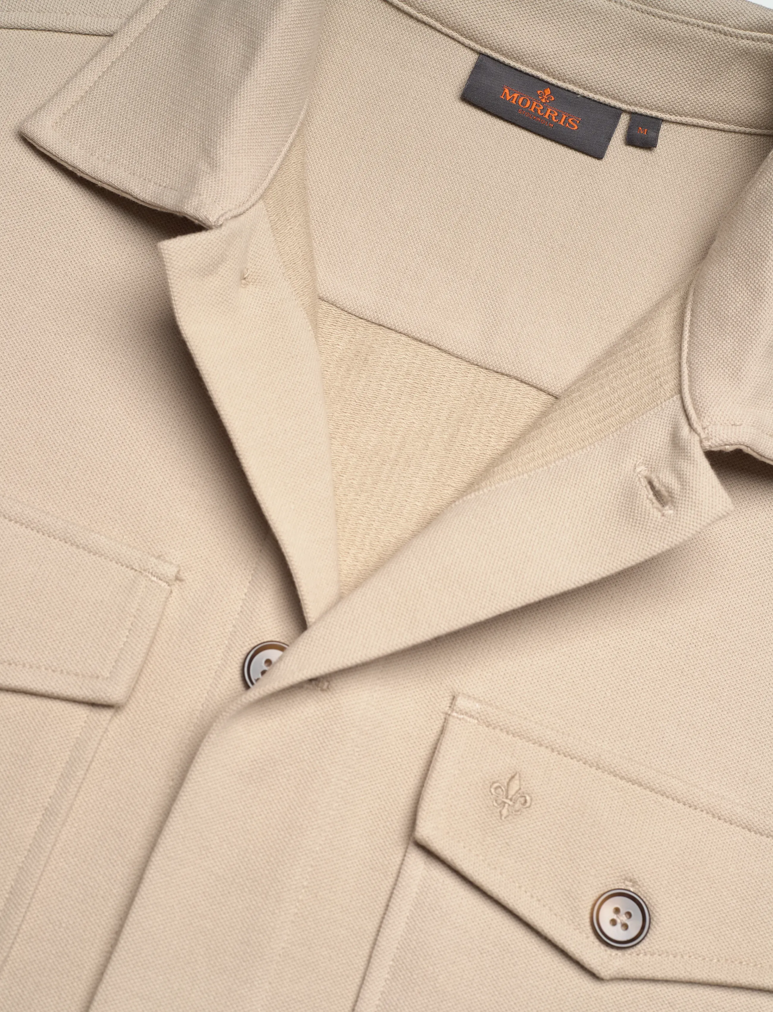 Morris - Andrew Jersey Overshirt - shop by occasion - khaki - 5