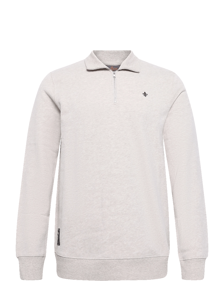 Morris - Brandon Lily Half Zip - pullover mit halbem reißverschluss - khaki - 0