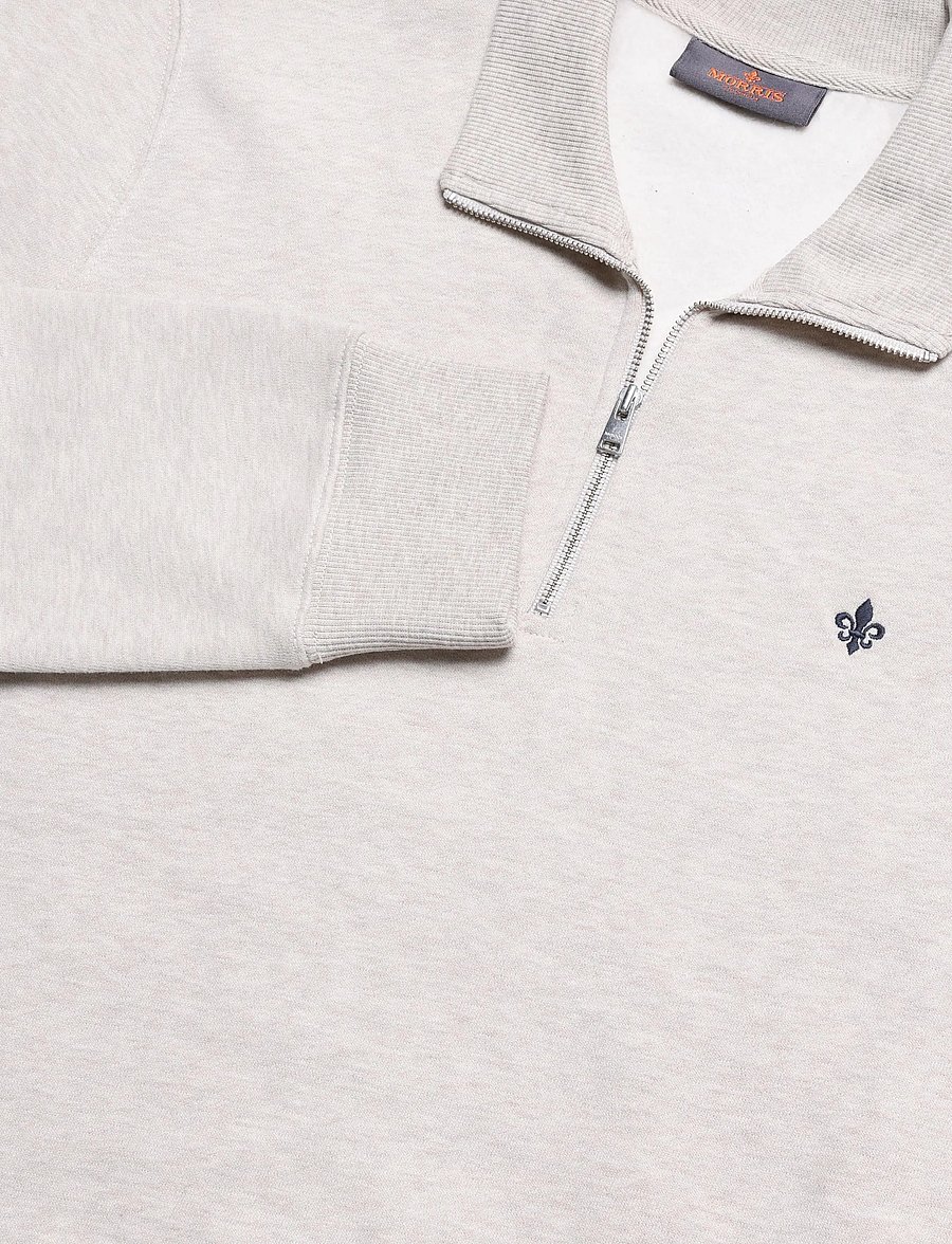 Morris - Brandon Lily Half Zip - pullover mit halbem reißverschluss - khaki - 2