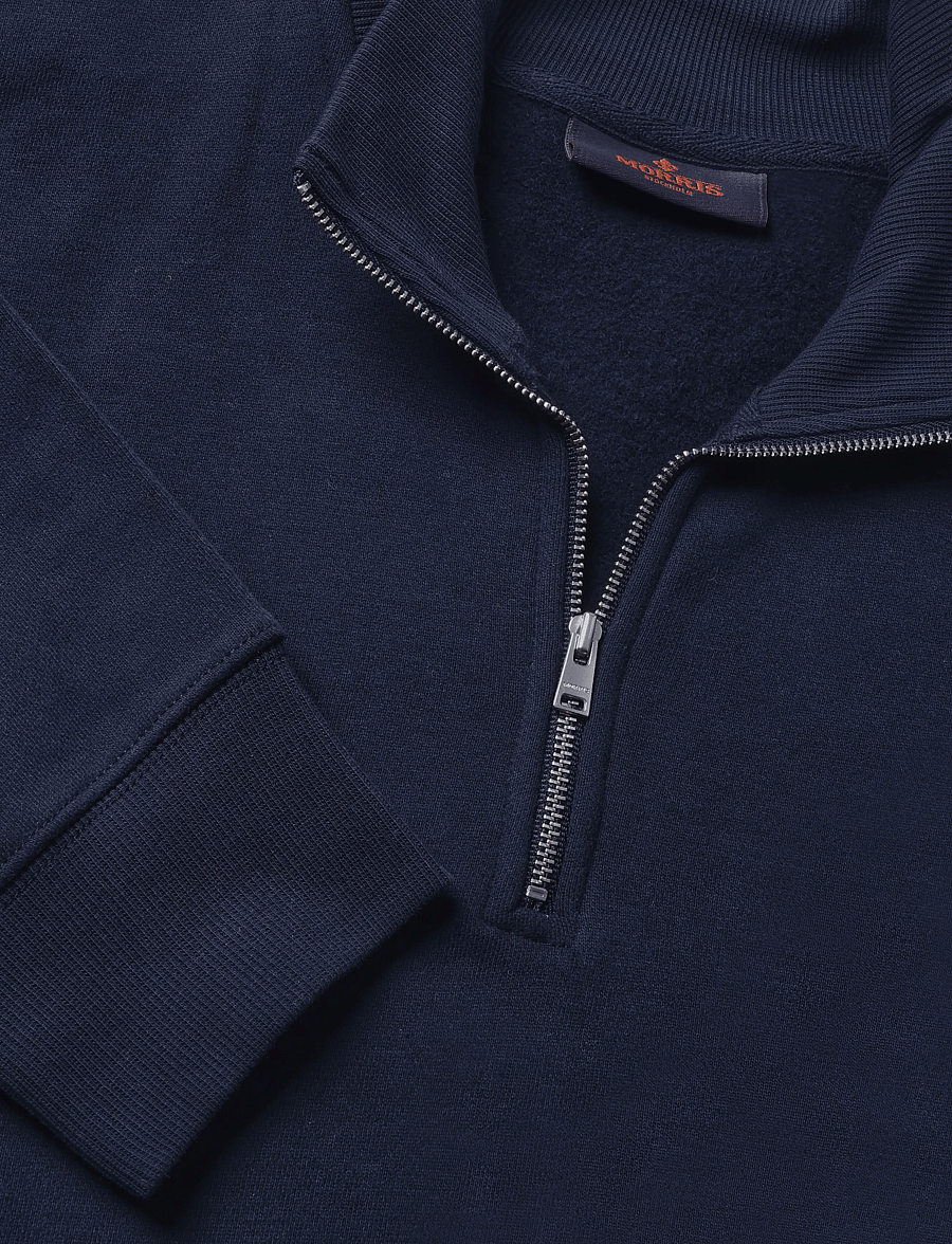 Morris - Brandon Lily Half Zip - pullover mit halbem reißverschluss - old blue - 2