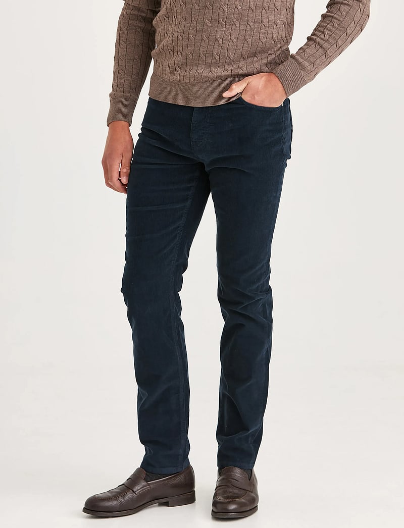 Morris - Jeffrey Brushed Chino - chinos - blue - 0