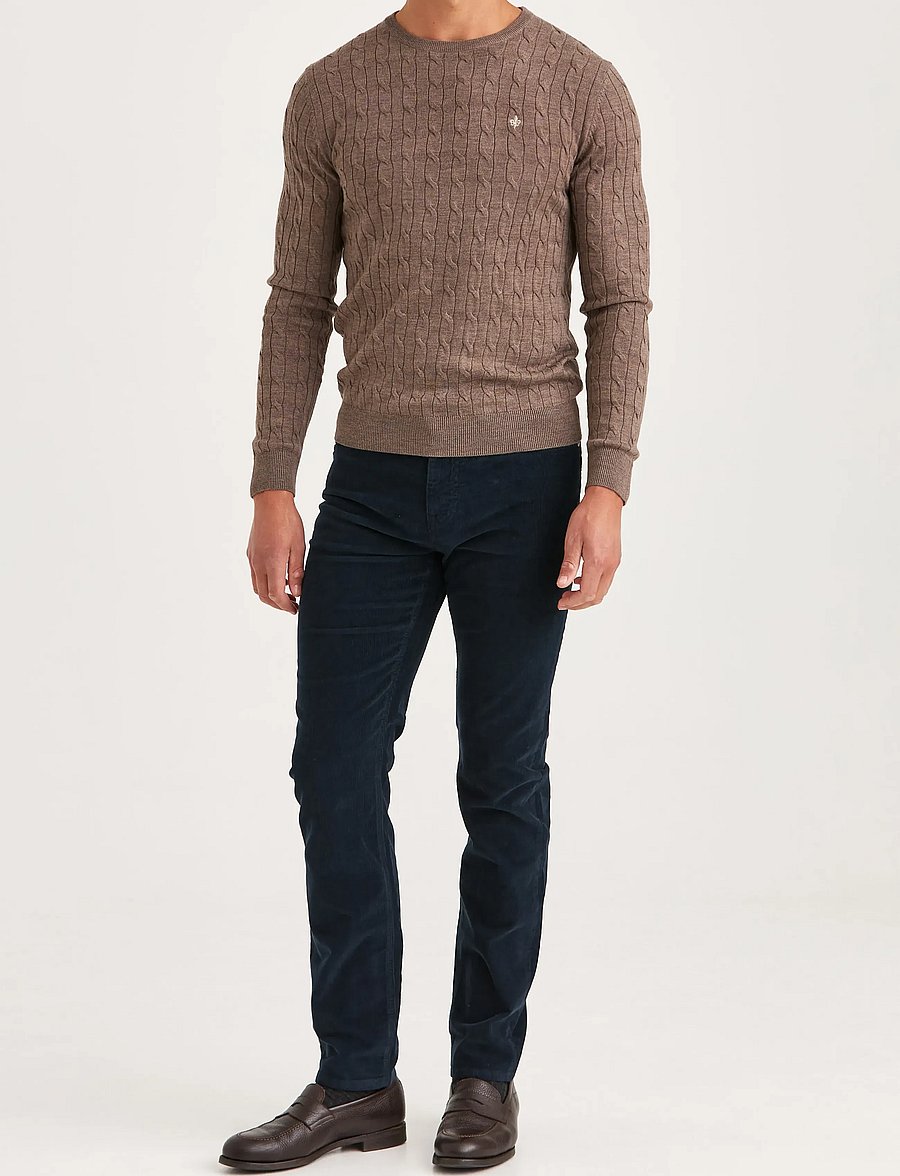 Morris - Jeffrey Brushed Chino - chino püksid - blue - 3