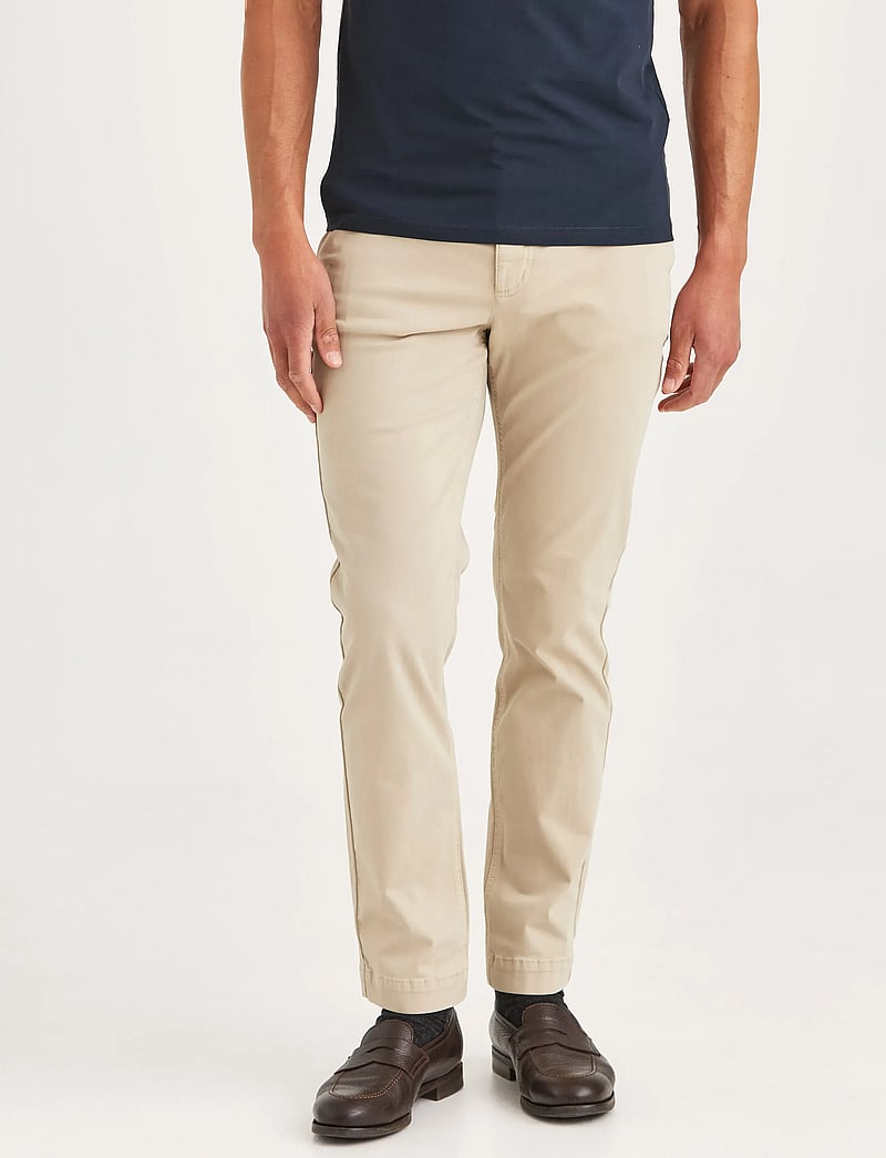 Morris - Jeffrey Brushed Chino - chino püksid - khaki - 0