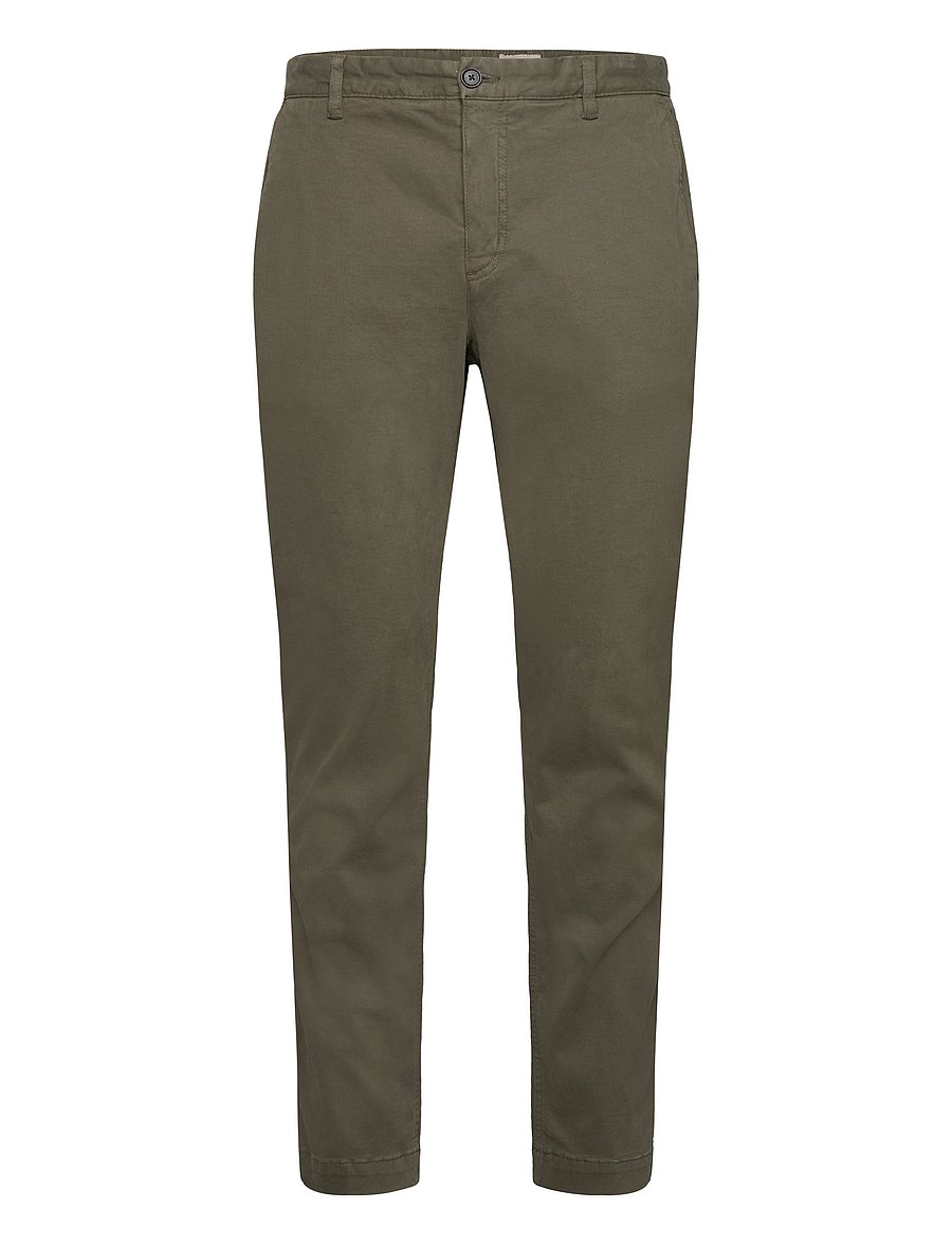 Morris - Jeffrey Brushed Chino - chinos - olive - 1