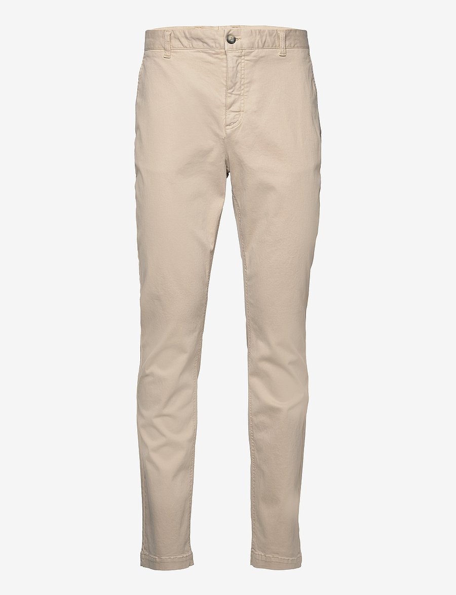 Morris - Jeffrey Brushed Chino - chino-püksid - khaki - 0