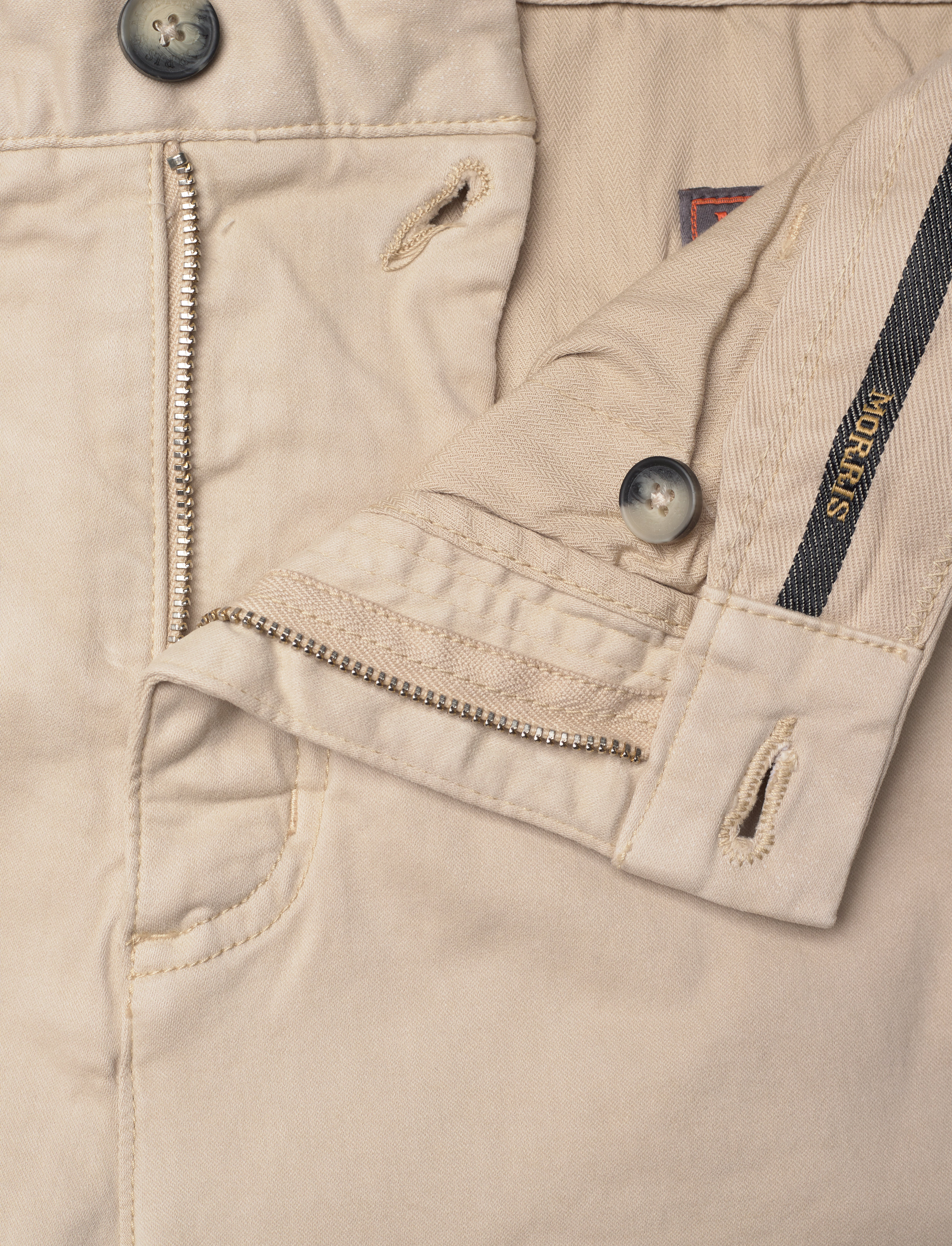 Morris - Jeffrey Brushed Chino - chino-püksid - khaki - 3