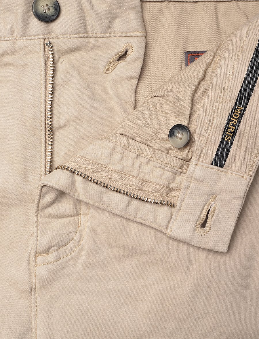 Morris - Jeffrey Brushed Chino - chino-püksid - khaki - 3