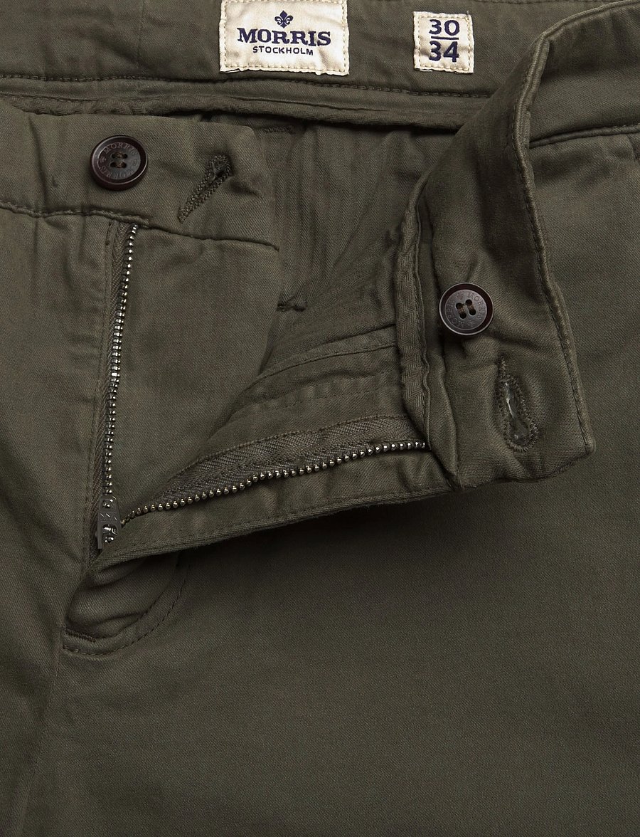 Morris - Jeffrey Brushed Chino - chinos - olive - 2