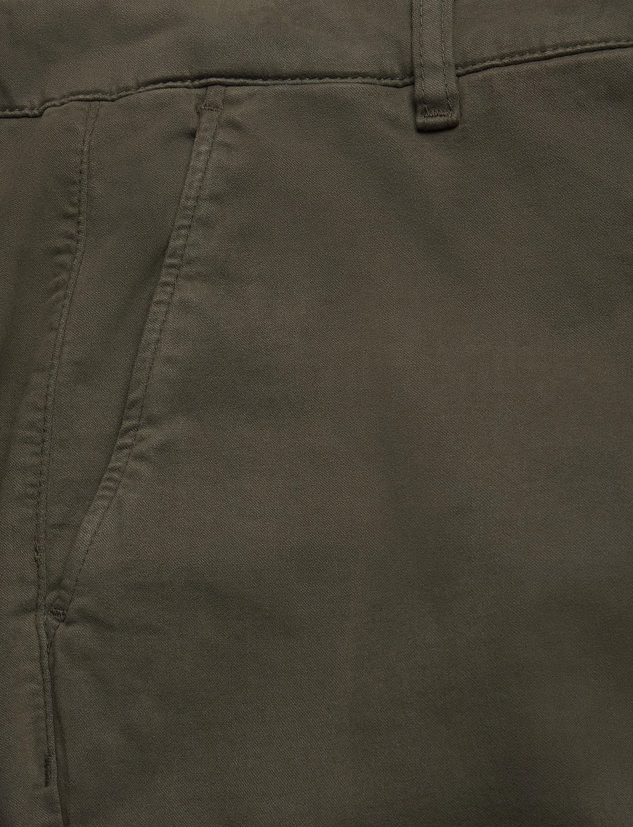 Morris - Jeffrey Brushed Chino - chinos - olive - 3