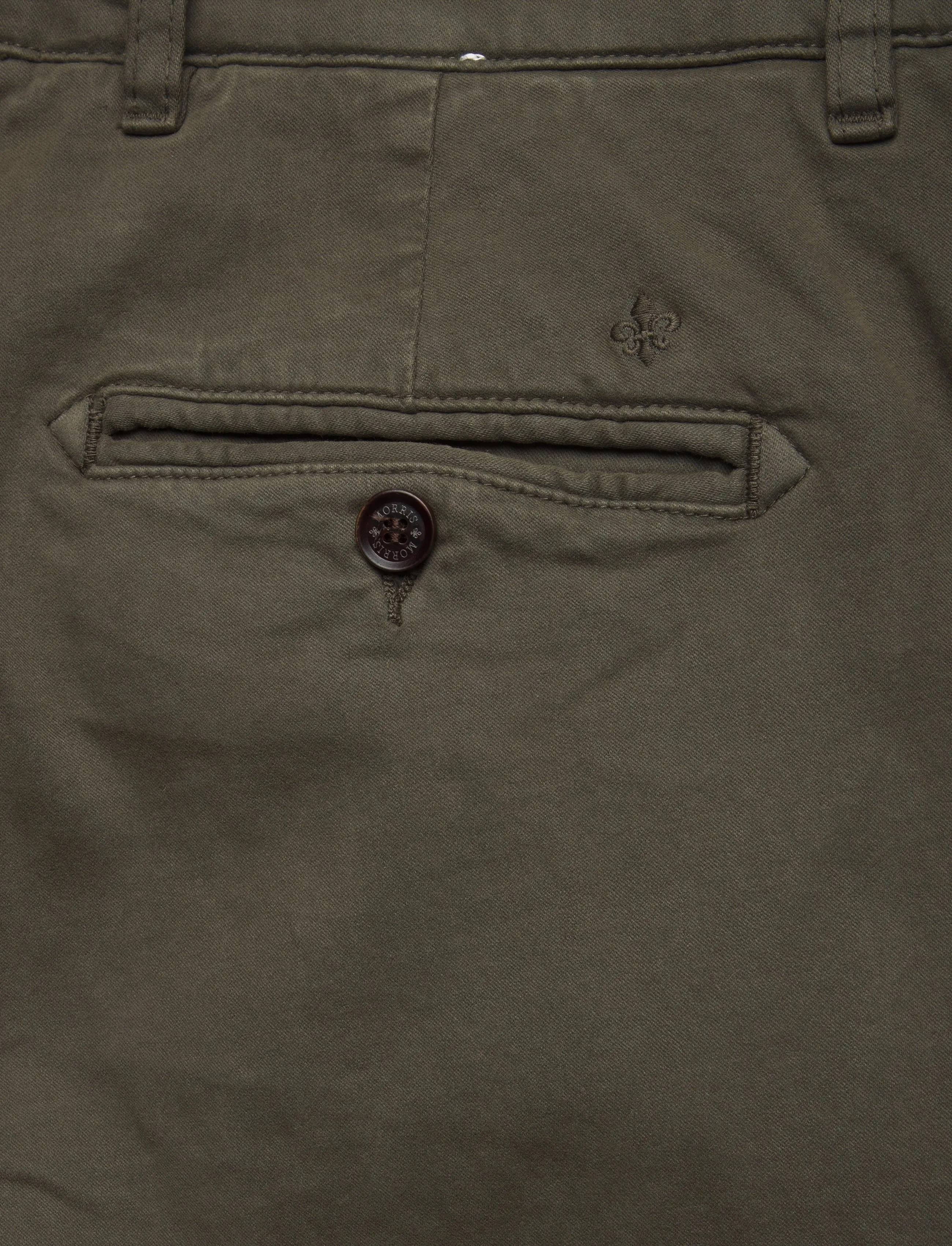 Morris - Jeffrey Brushed Chino - chinos - olive - 4