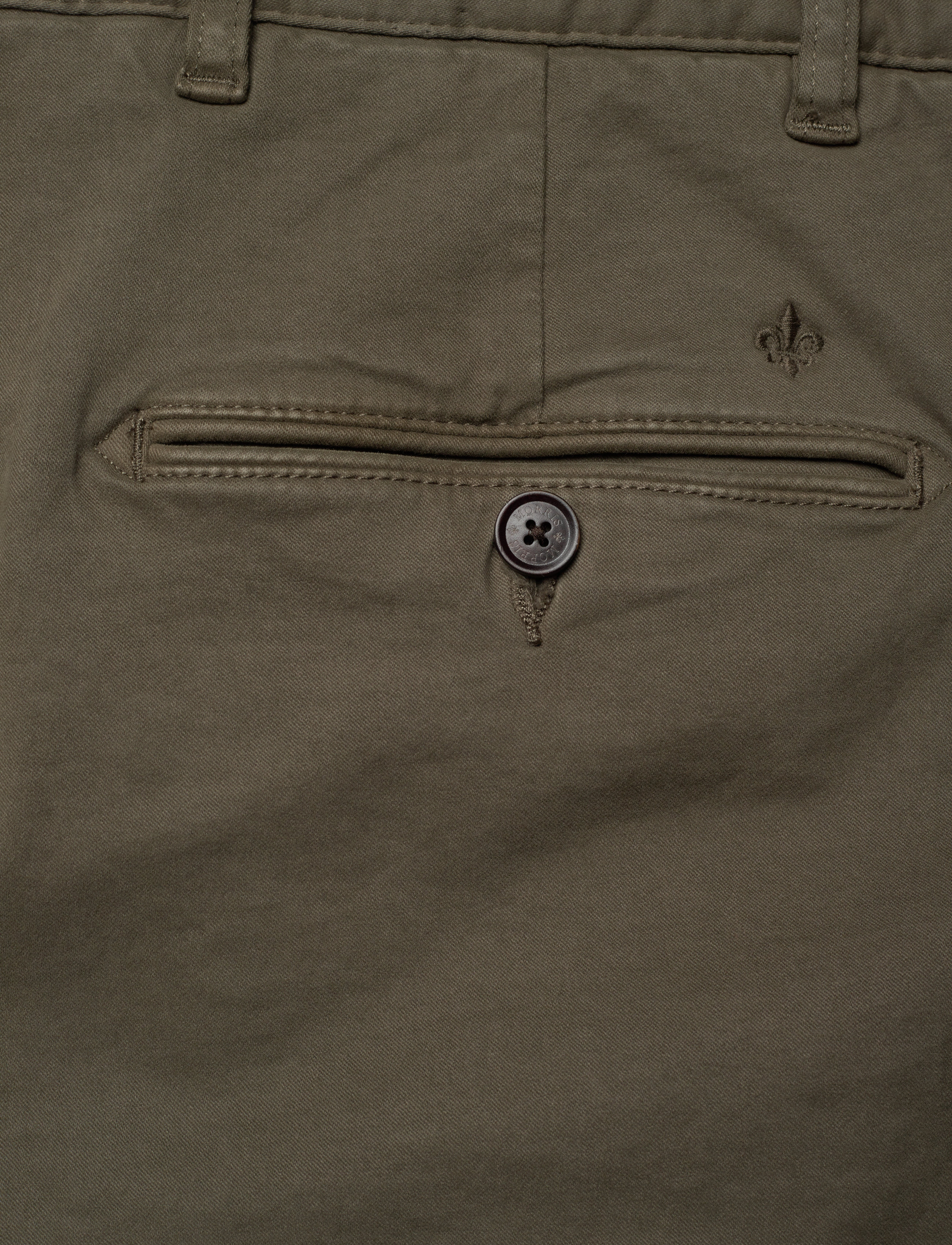 Morris - Jeffrey Brushed Chino - chinos - olive - 4