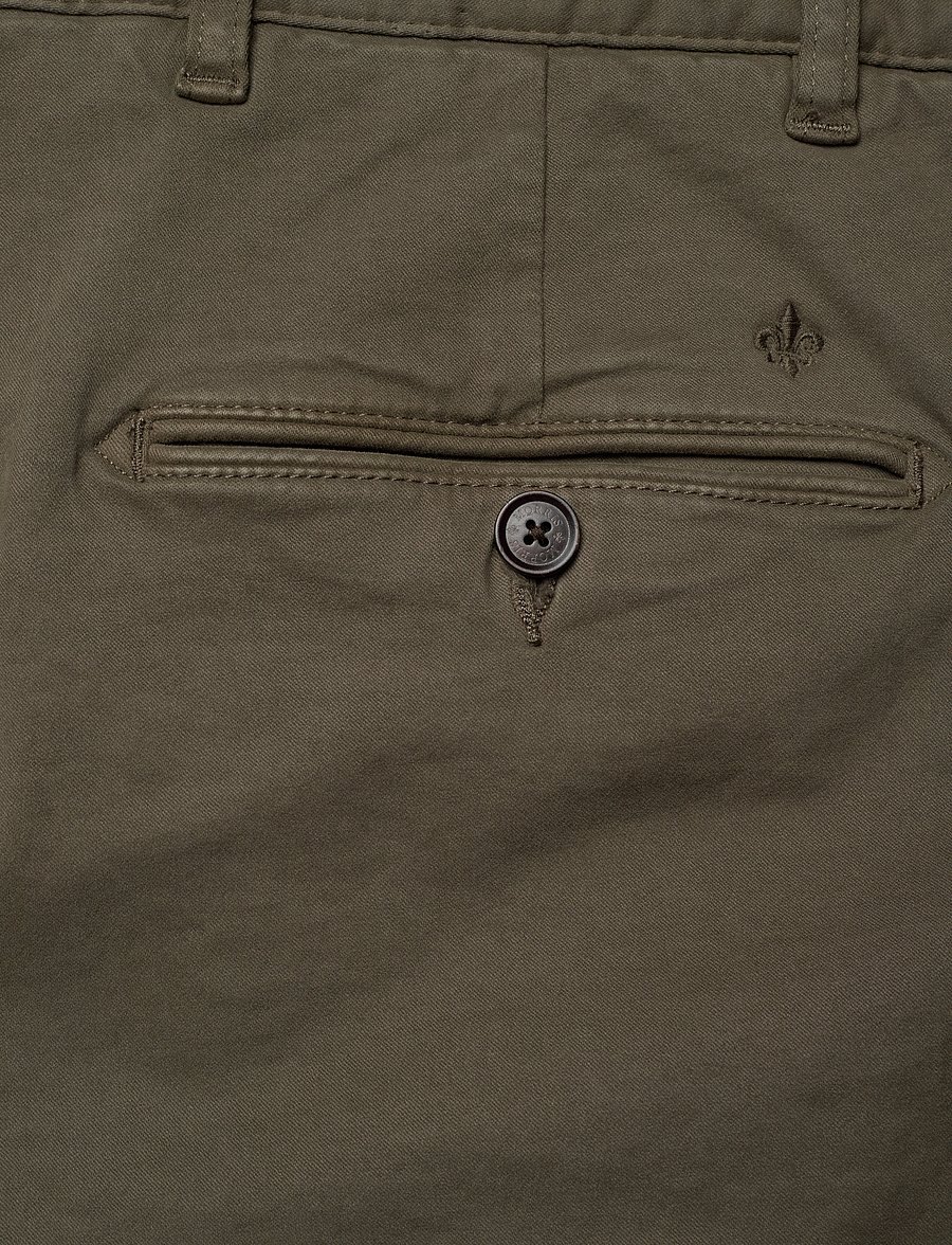 Morris - Jeffrey Brushed Chino - chinos - olive - 4
