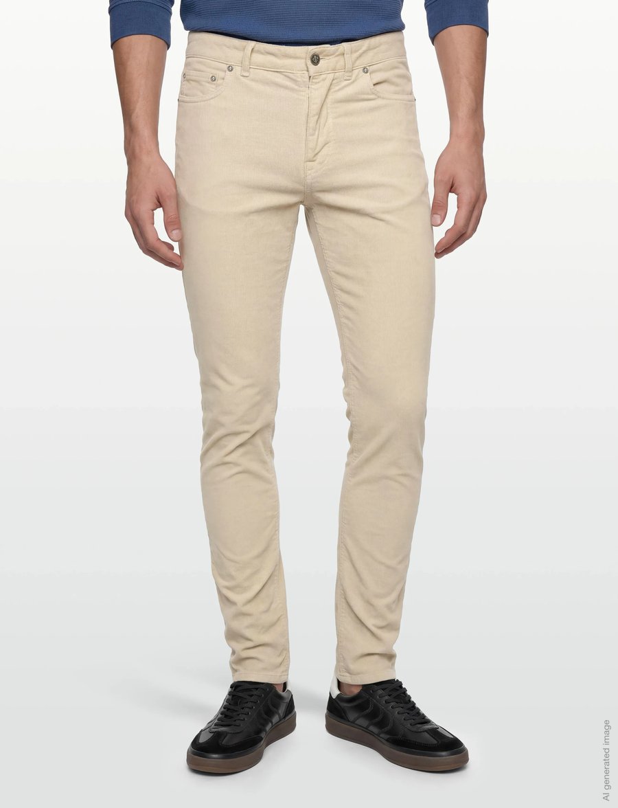 Morris - James Cord 5-pkt - casual broeken - off white - 3