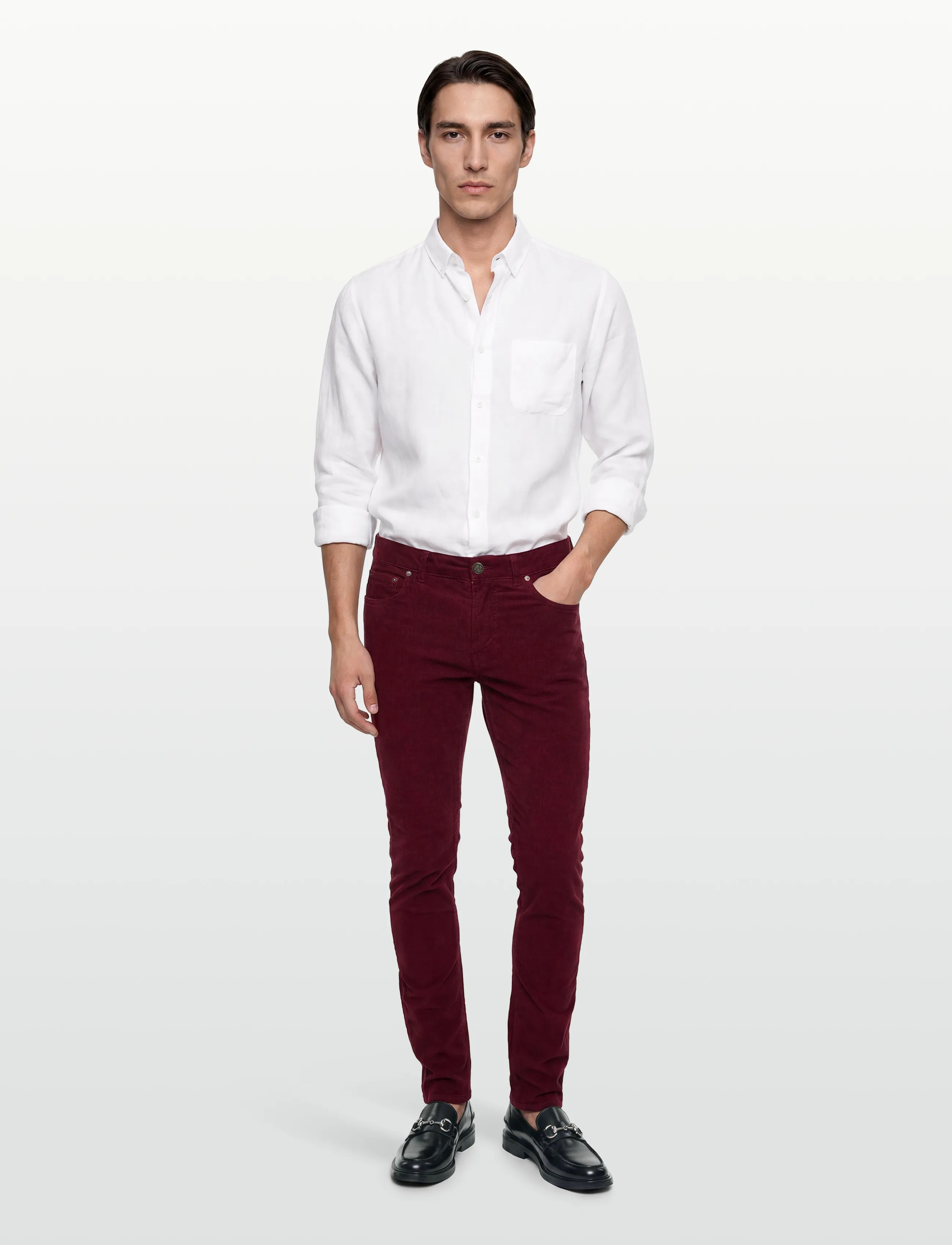 Morris James Cord 5-pkt - Inspiration - WINE RED / burgundy