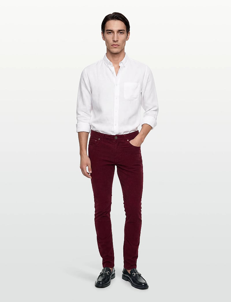 Morris - James Cord 5-pkt - vabaaja püksid - wine red - 0
