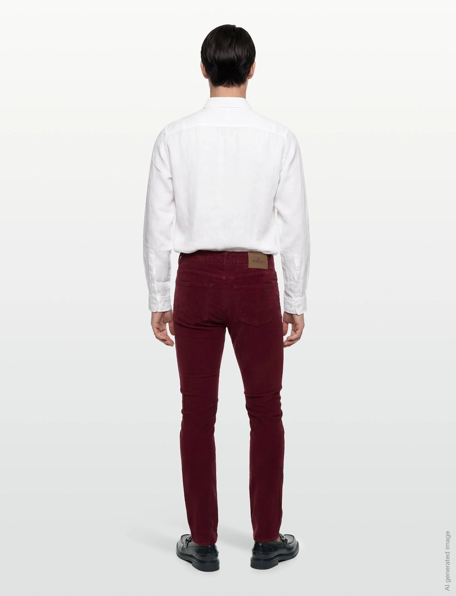 Morris - James Cord 5-pkt - casual - wine red - 4