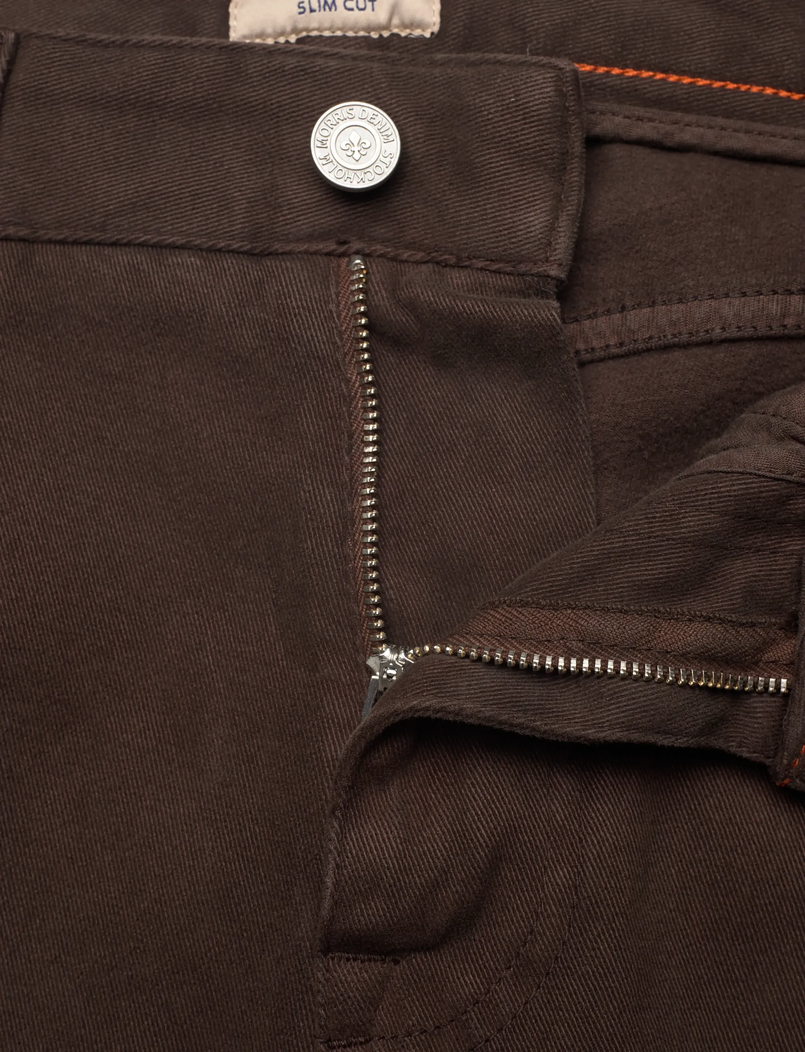 Morris - James Soft Twill 5-pkt - casual byxor - brown - 3